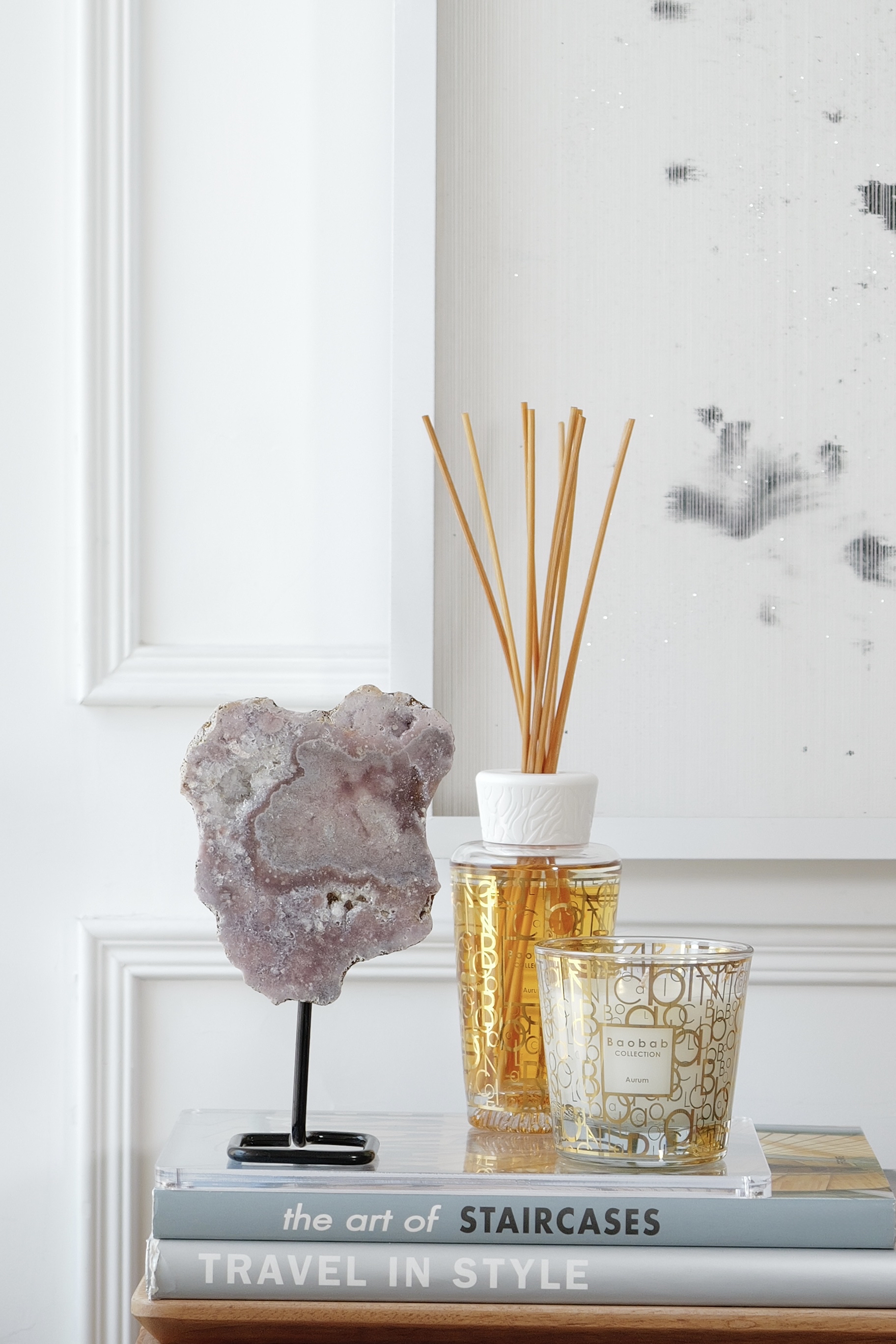 ༒19.8cm粉紅紫水晶 晶牙原石 連托架擺件༒PA.7008C2AGAA8-RA22*9em