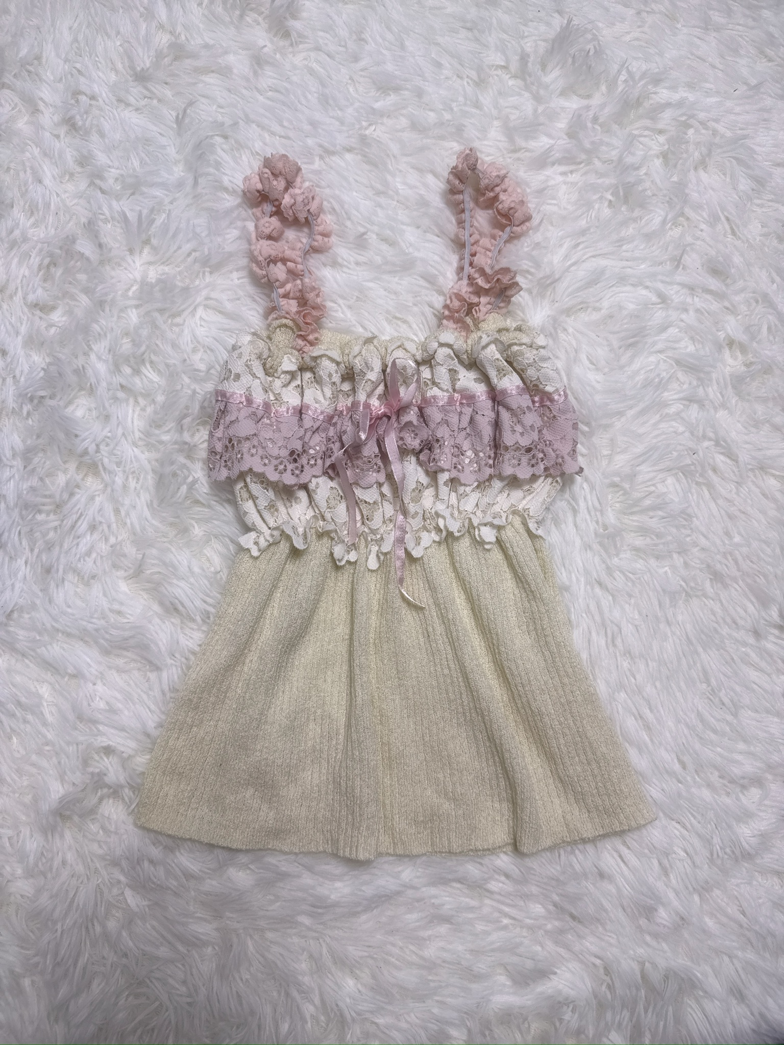 Sweetheart Mori Lace Remade Camisole