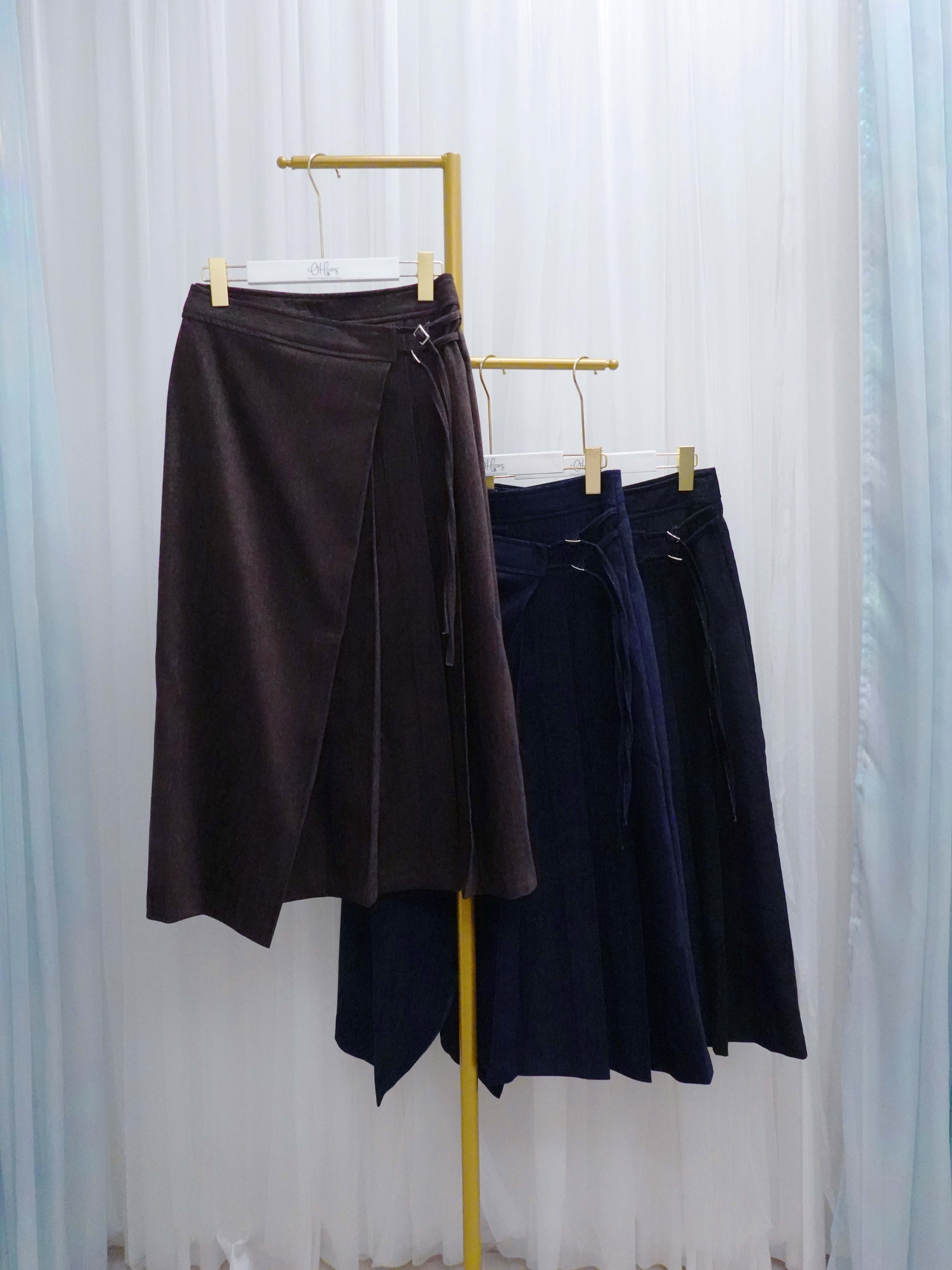 BOT04_11 仿牛仔斜CUT SK (3色)