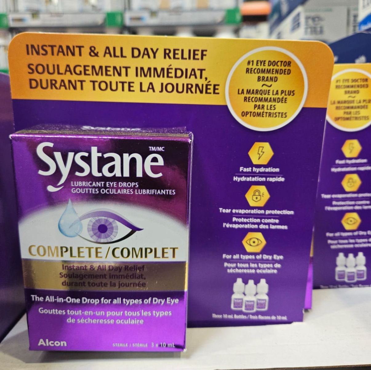 加拿大直送  Systane 適然全方位滋潤眼藥水 (10ml x 3)