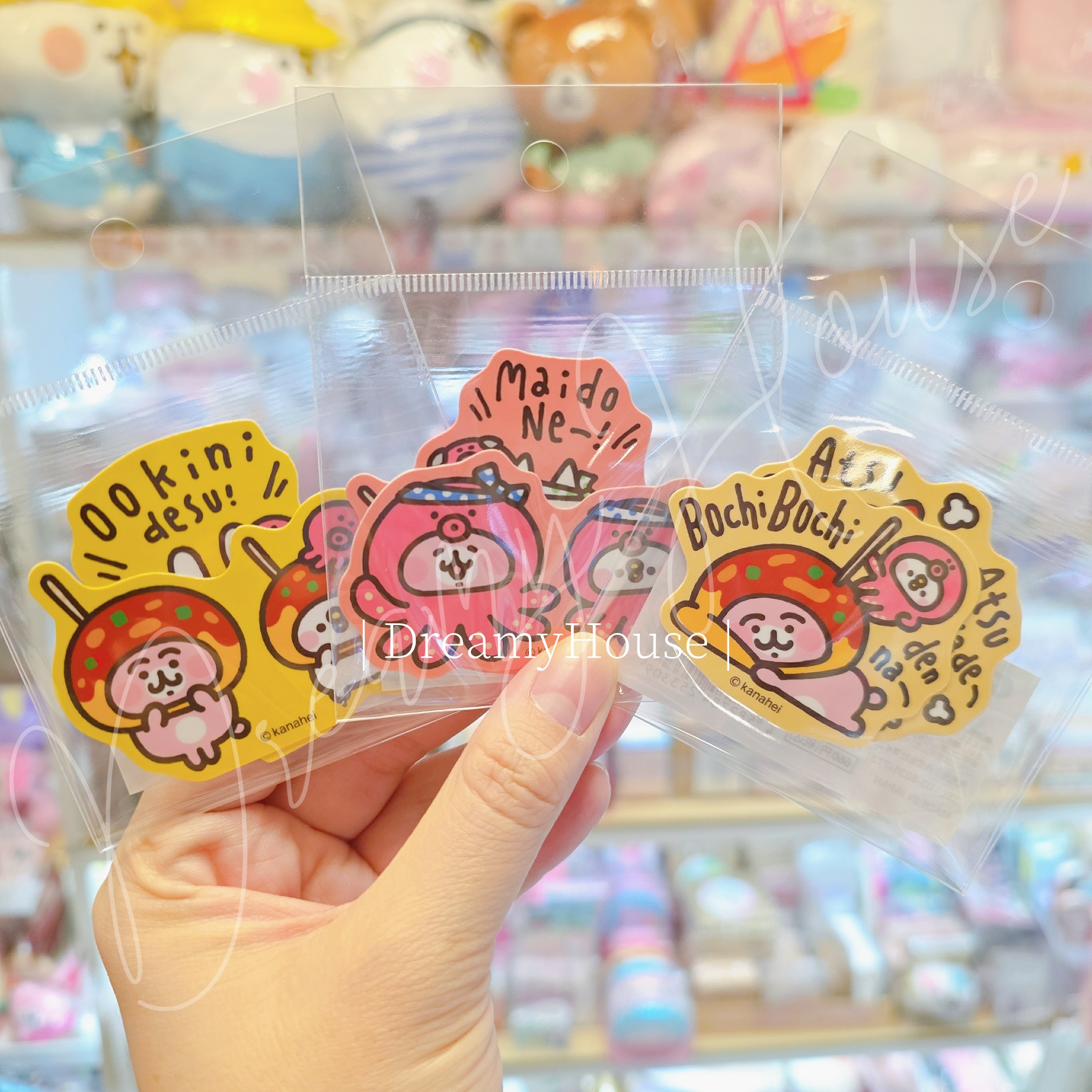 日本 kanahei KIDDYLAND 大阪梅田店 10週年記念 章魚燒系列 貼紙