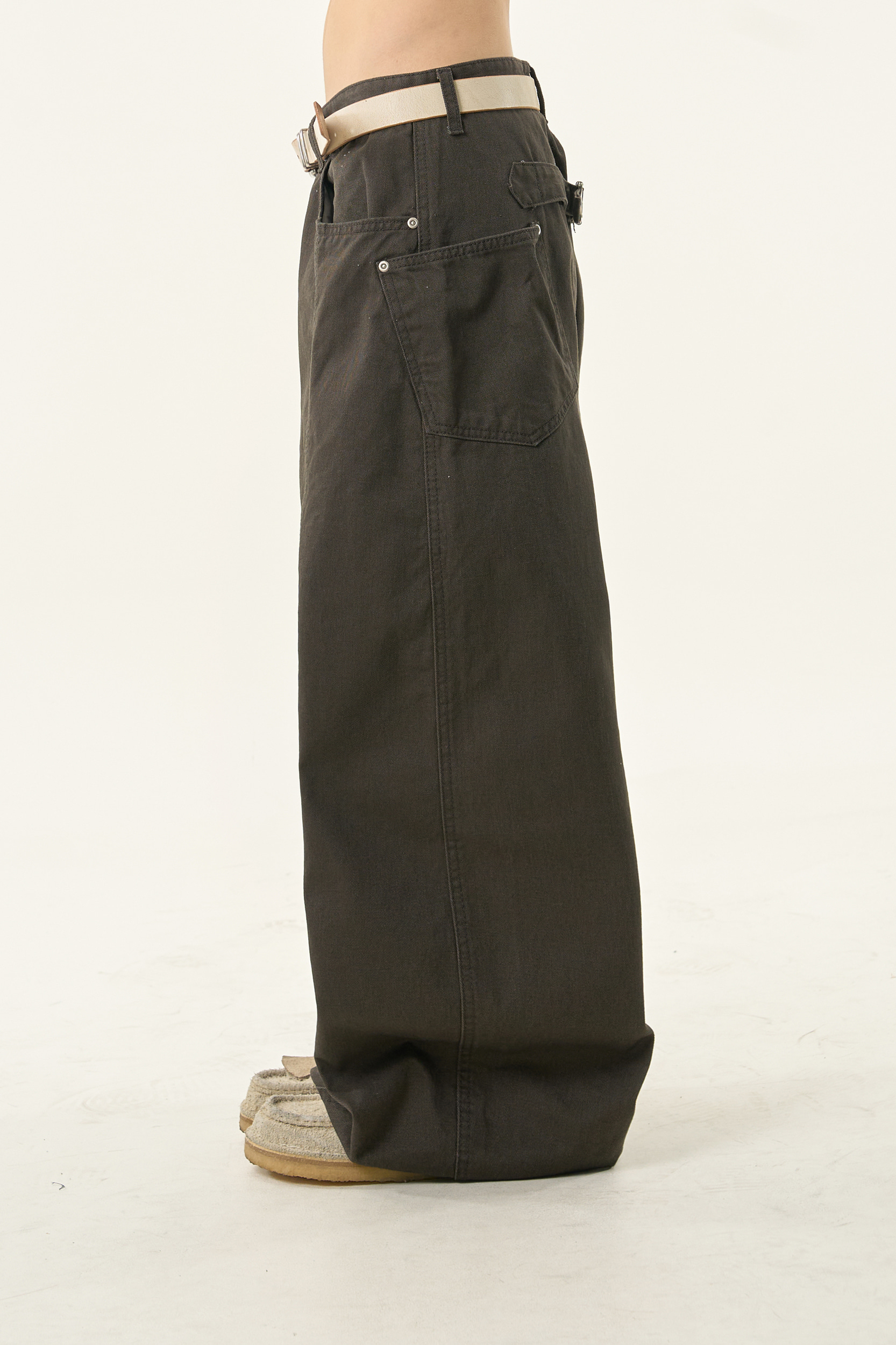 Side Pocket Wide-Leg Pants