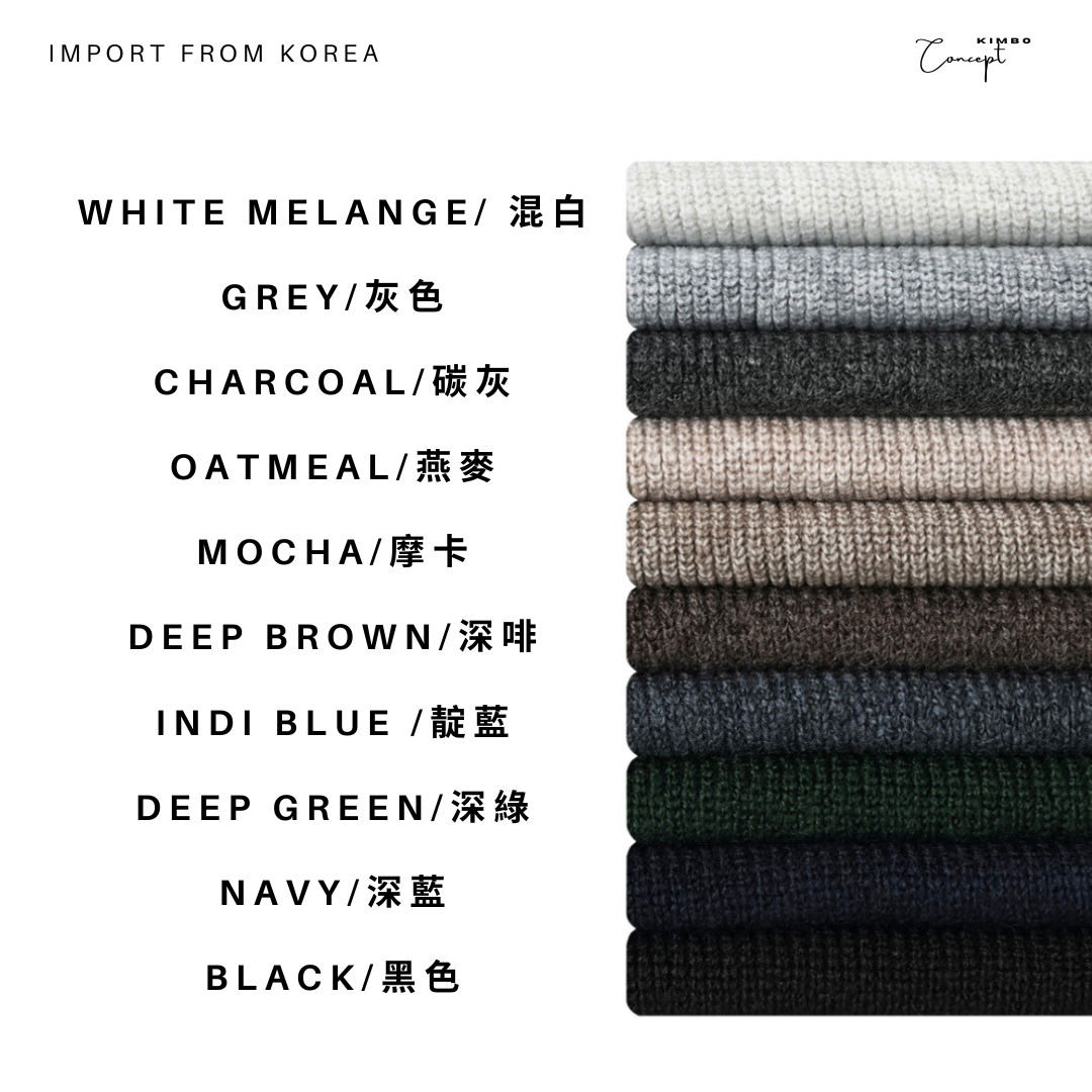 【In Stock】Cashmere Collared Knitwear