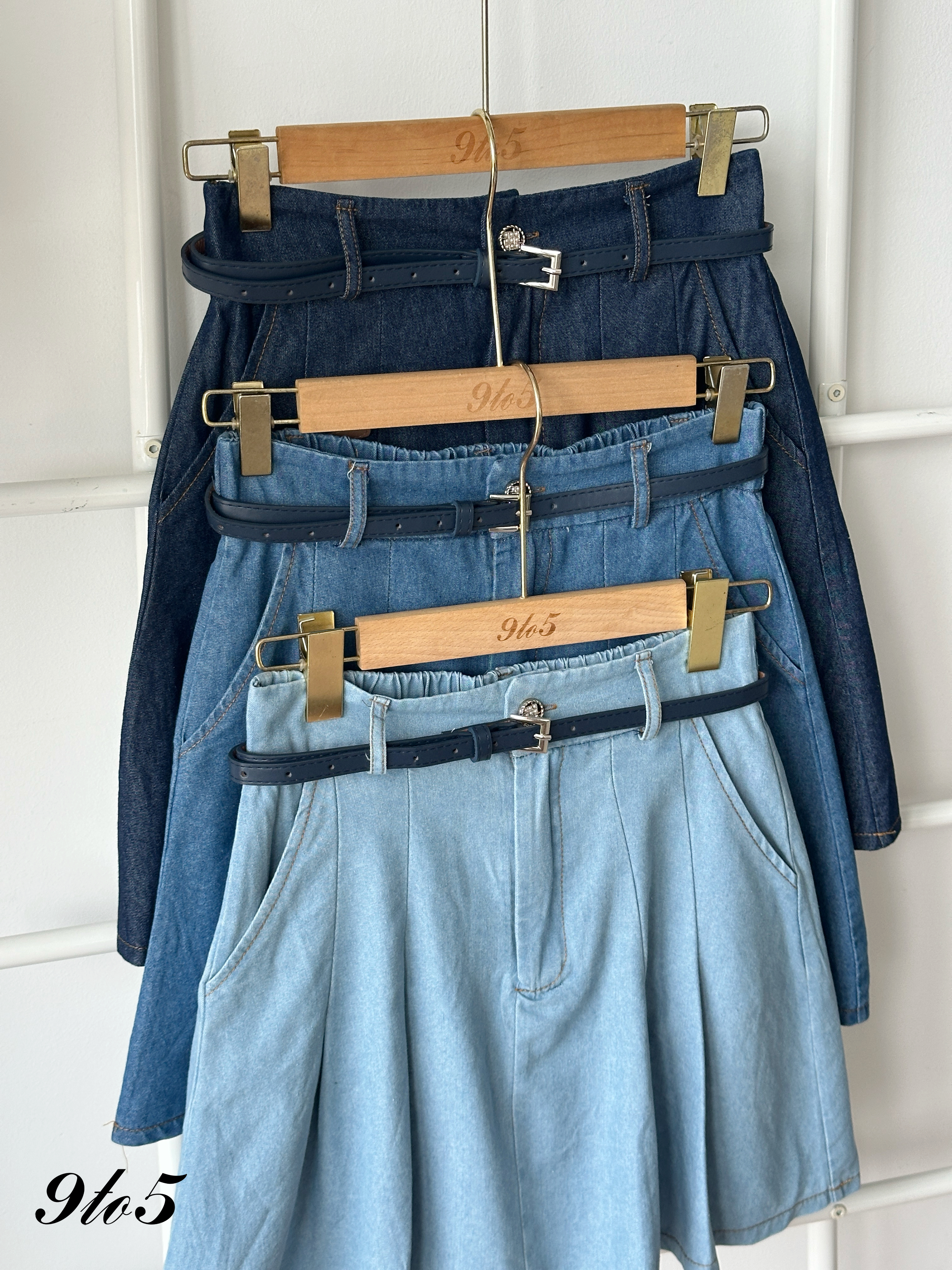 S1955 Short Denim Skirt - 3 Colors 