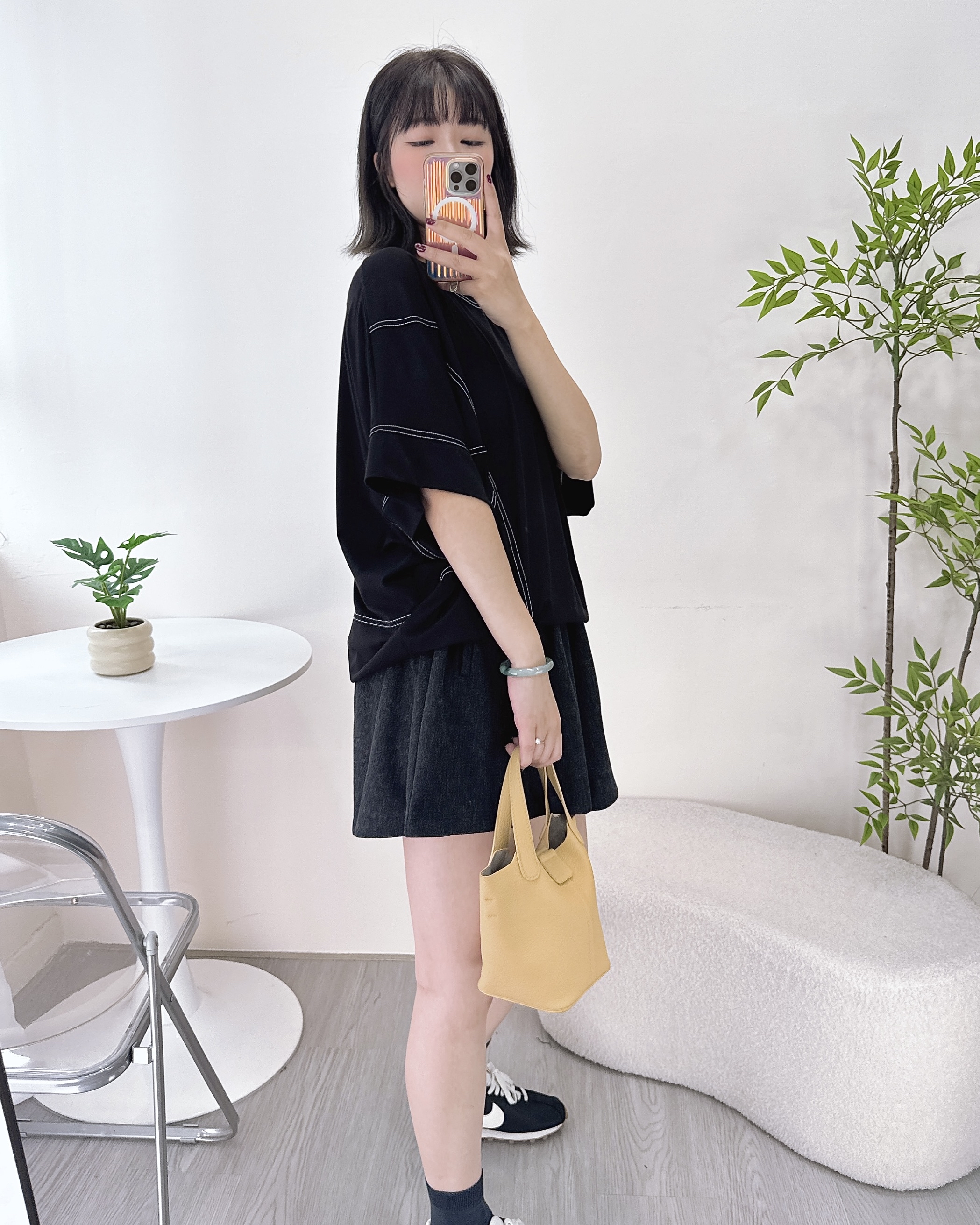 車明線蝙蝠袖棉料上衣 3色