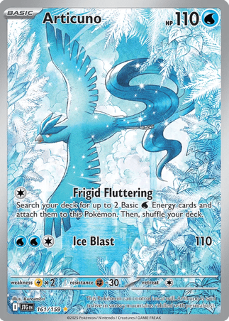 Pokemon TCG Scarlet & Violet—Journey Together - Articuno-161/159
