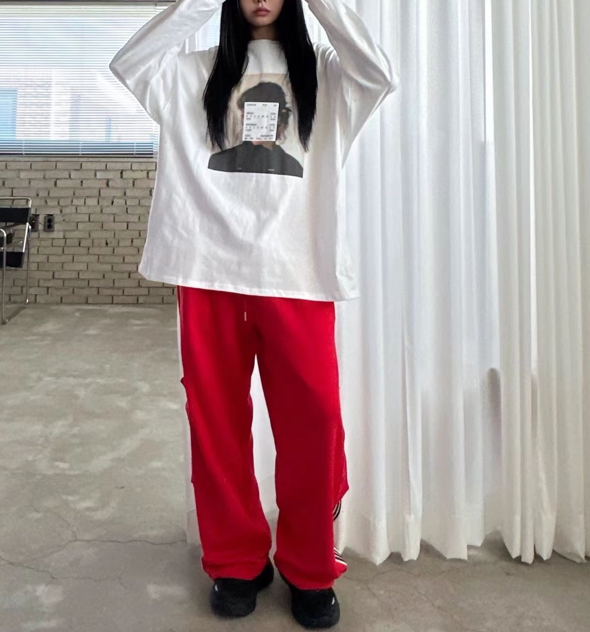 女仔print Tee