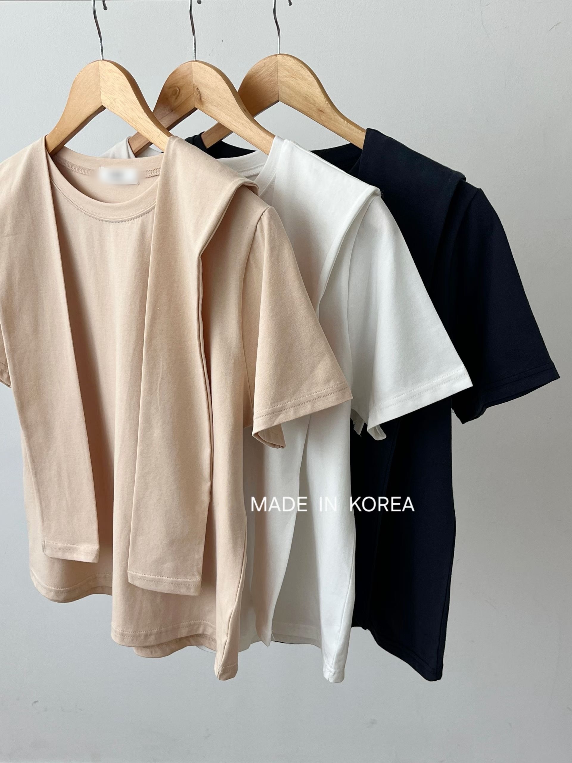 G6226 韓國🇰🇷Tee+披肩Set