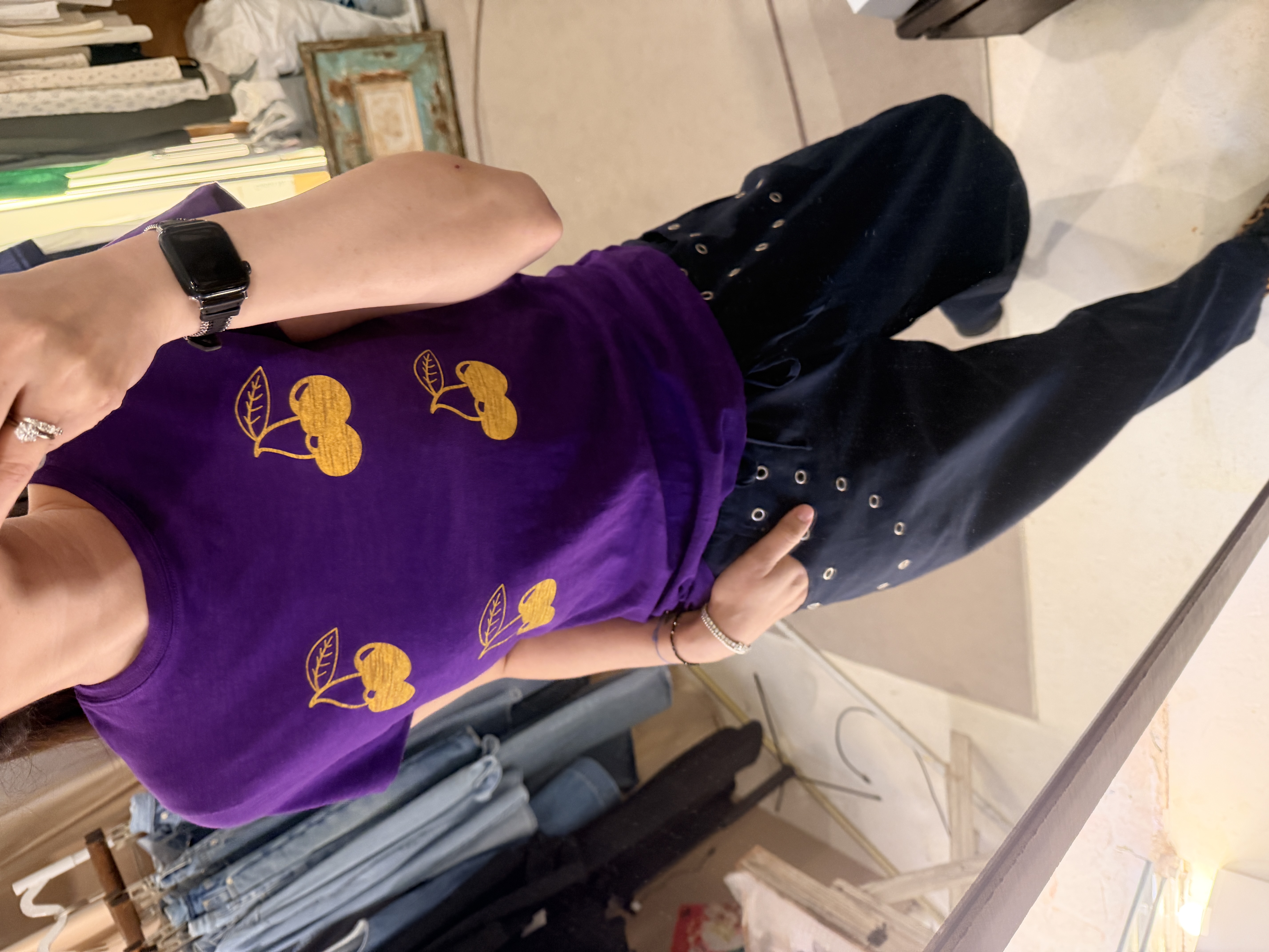 4 cherries printed tee