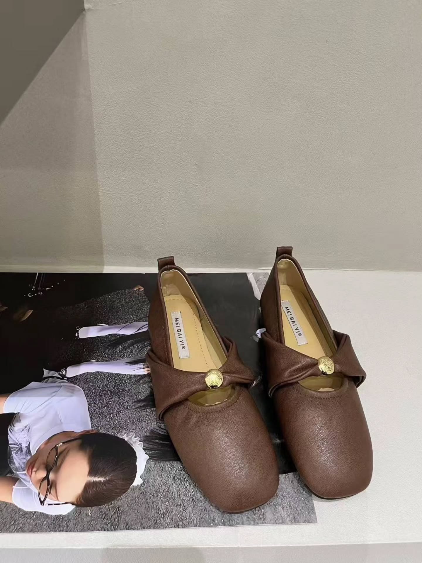 6638-106 小香风金扣玛丽珍 🇨🇳