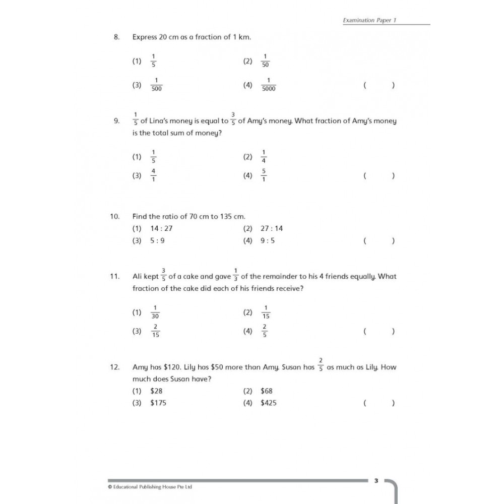 Primary 6 Top Mathematics Practice Papers