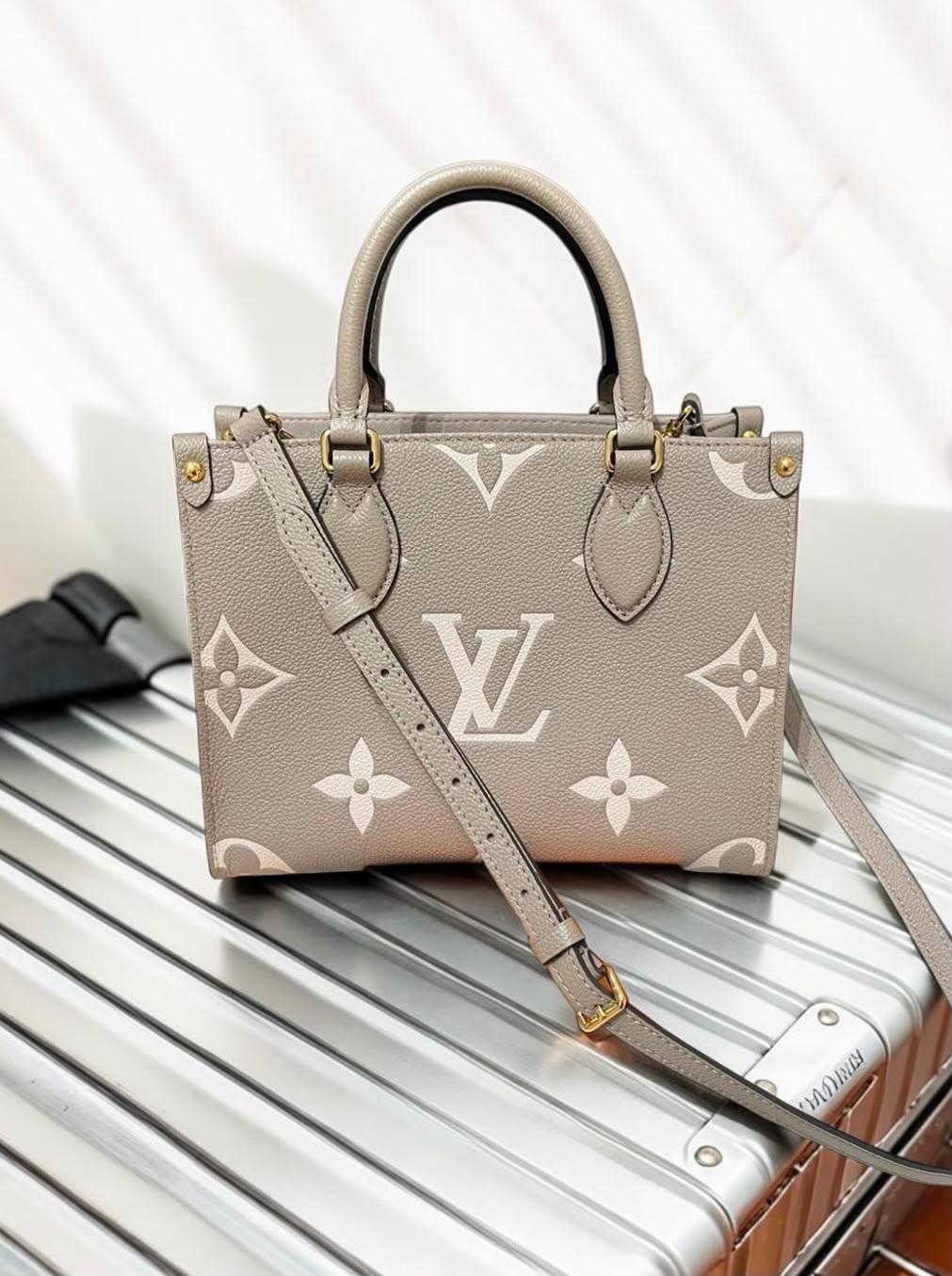 Lv OnTheGo pm M45779 Empreinte Calfskin 牛皮 100%Authentic, 98%New ✅NFC✅收據✅Dust bag✅Box