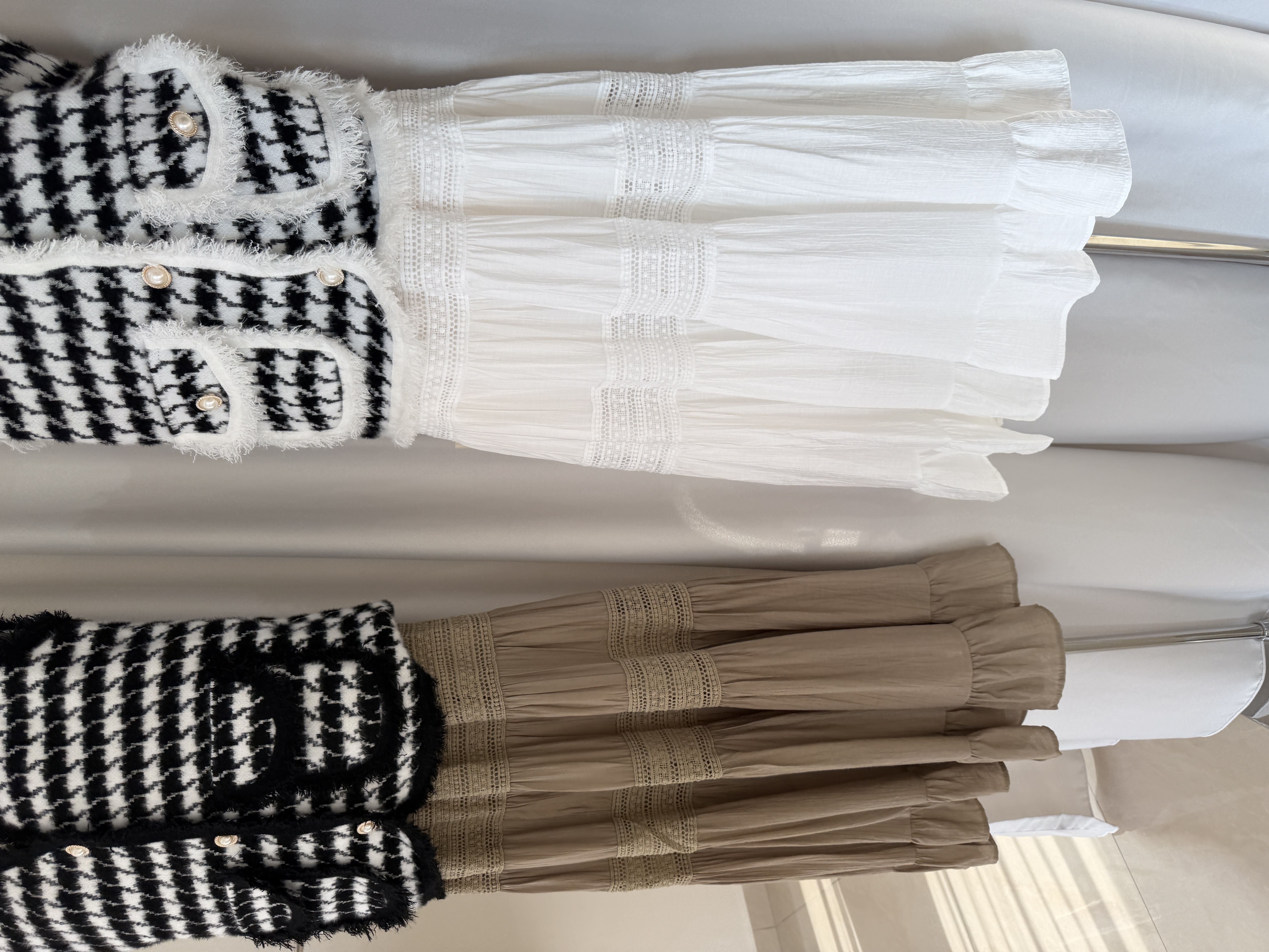 6595 韩系温柔镂空半身长裙