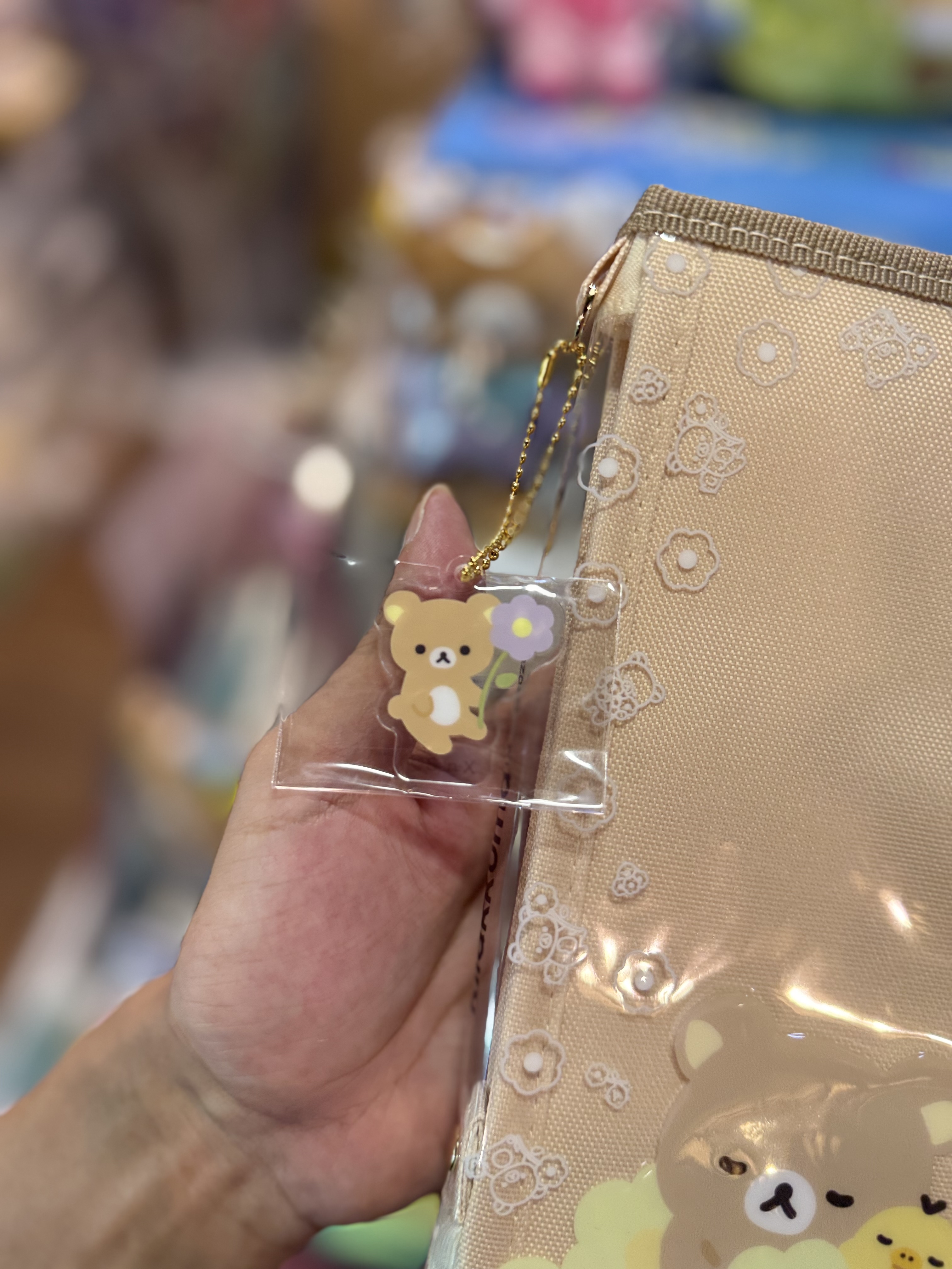 《現貨》全新BASIC RILAKKUMA Flower系列 多用途收納袋