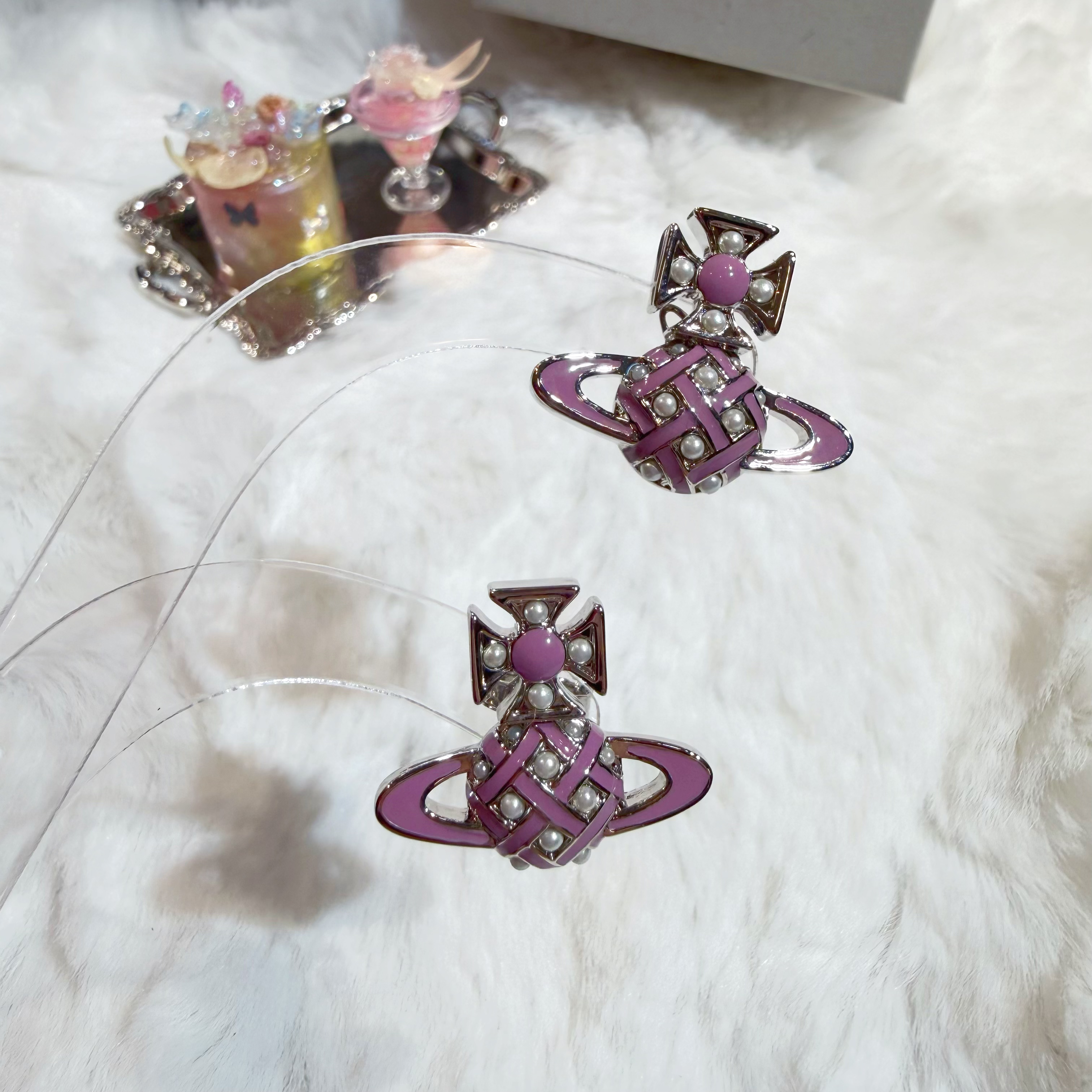 VW Cassie earrings pink/s