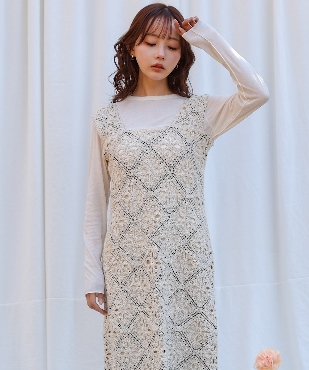 <JP> Premium 復古鉤針編織波浪 OPS * 3色入 <預購>