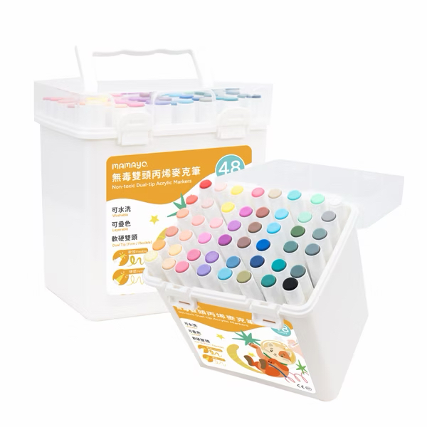 Mamayo 48色丙烯麥克筆