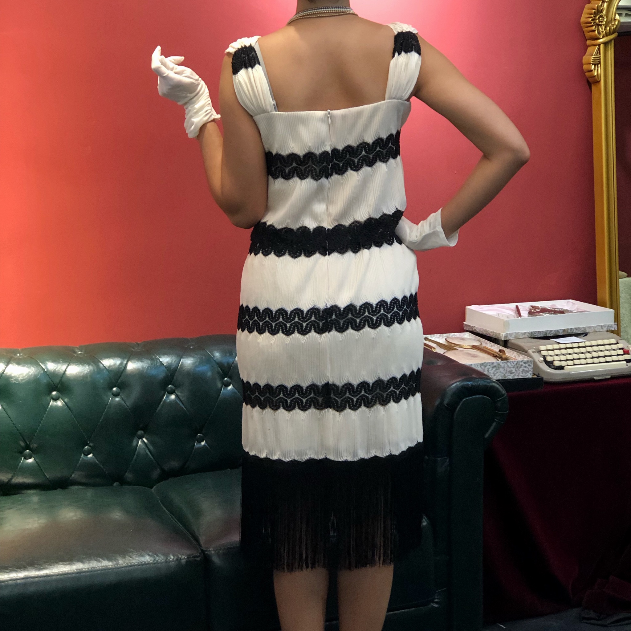 (Ready-Made) 1920s Inspired Party with Gabsty Fringy Flapper Dress (FM087)