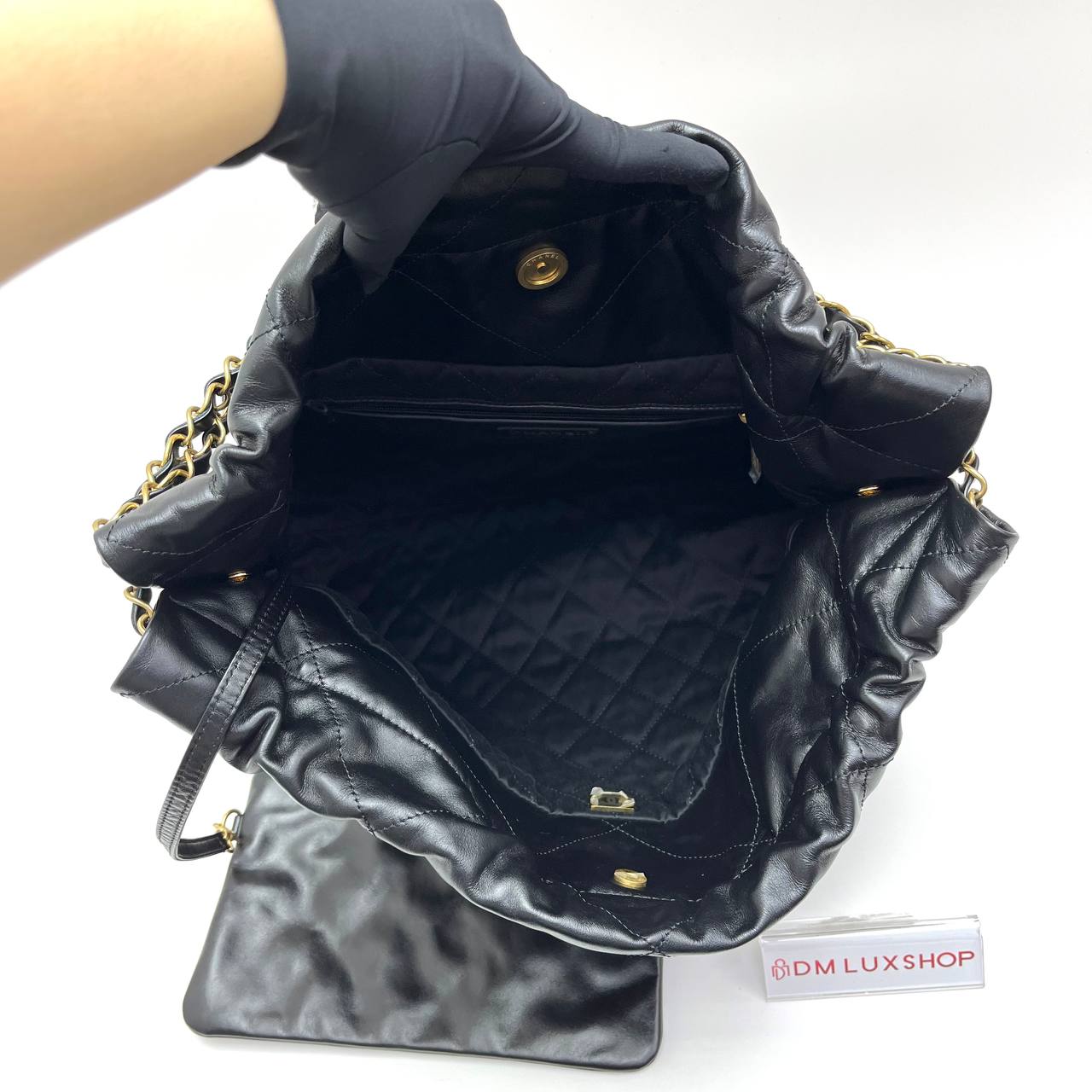 Chanel 22 Medium Black Handbag GHW