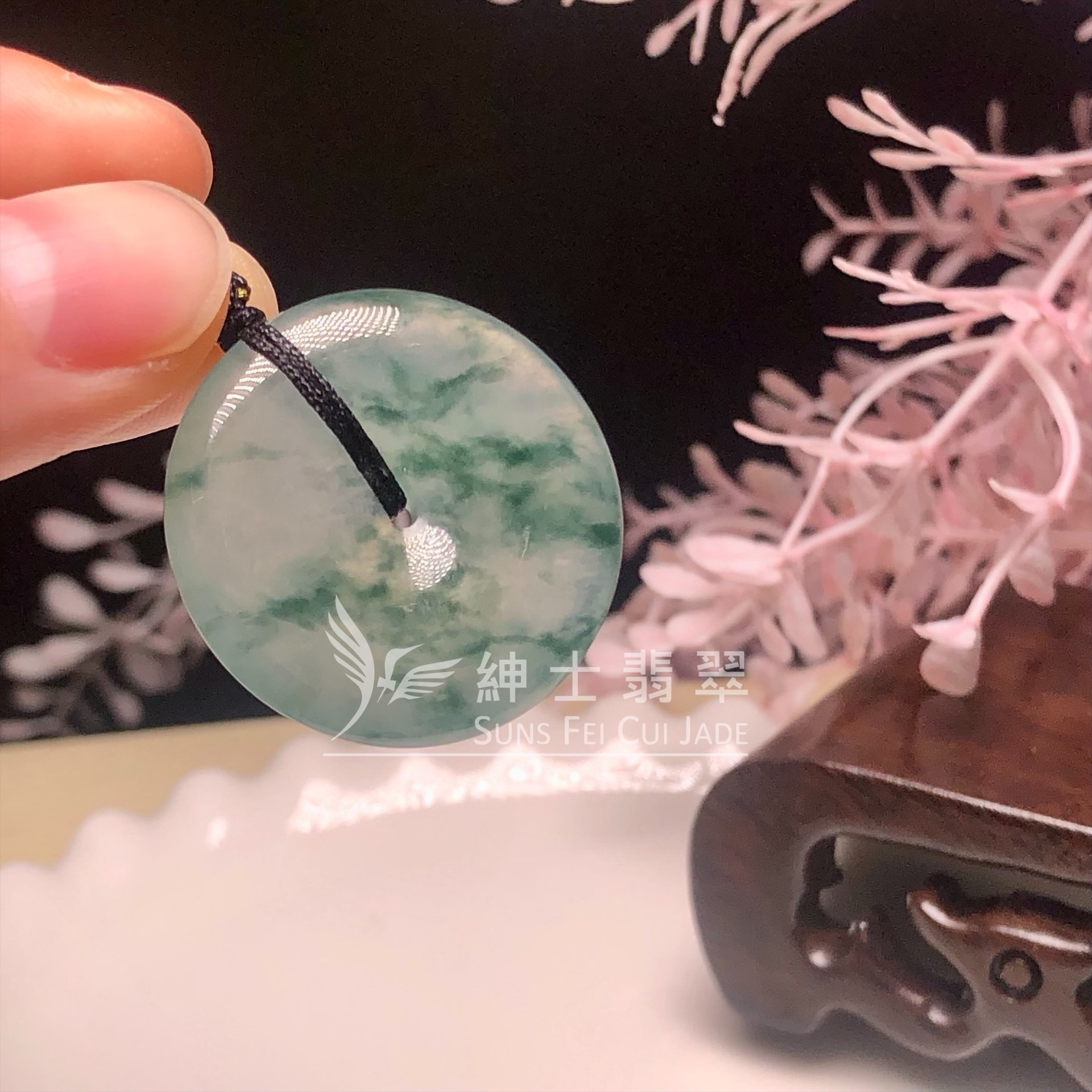 B08691 冰種飄花平安扣