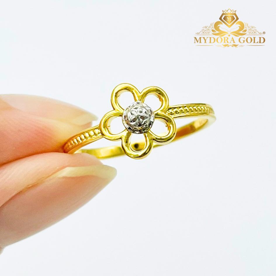 MYDORA Cincin Minimalist Bunga Daisy Manis (5G) l EMAS 916/22K