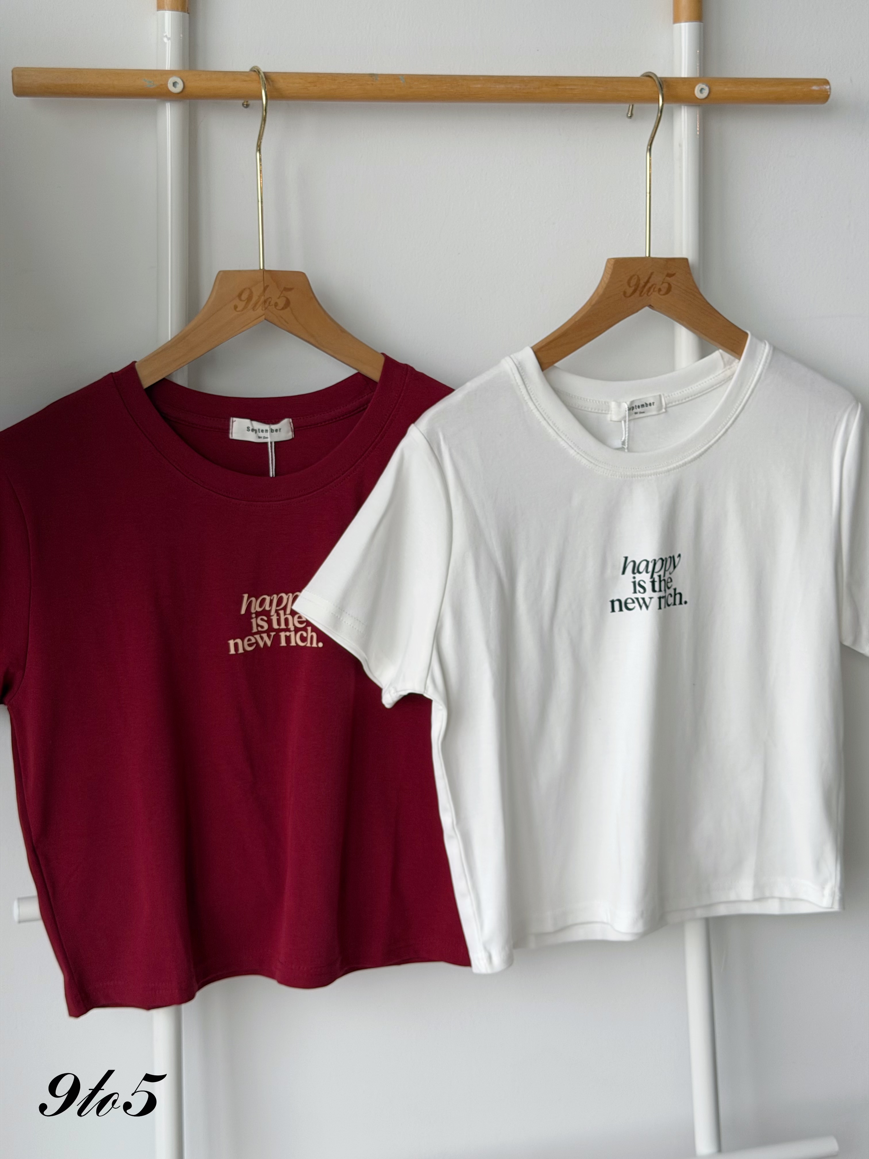 T4464 Short Sleeve Wording Tee - 3 Colors