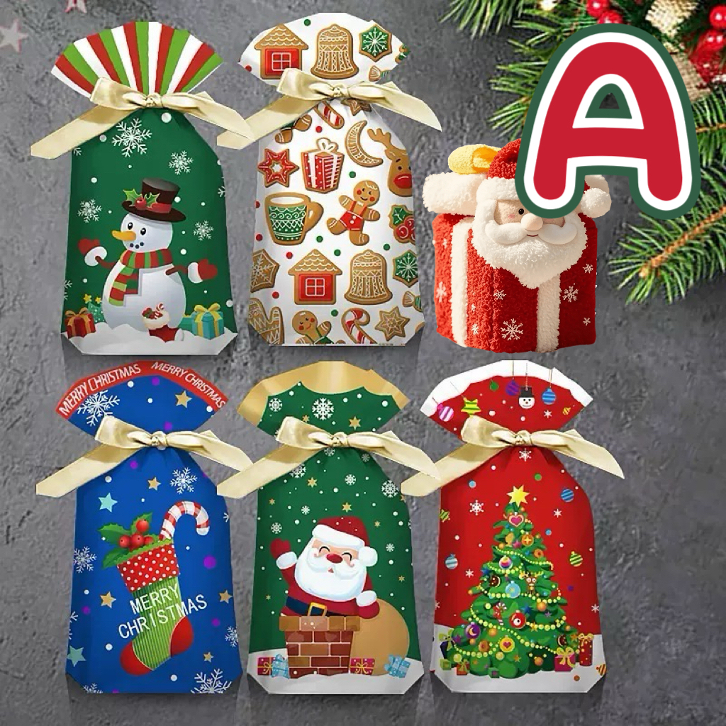 🌟預售🌟 聖誕禮物抽繩袋（混合款，1包共48-50個）