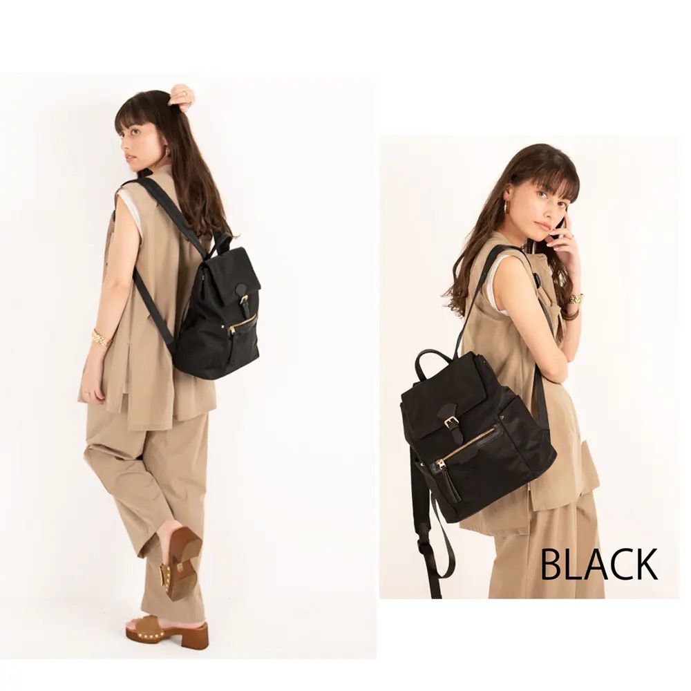 《現貨》 日本firano防水輕量尼龍背包(黑色)