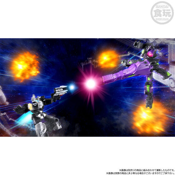 (預訂訂金 $100) (總價 $309) (魂限) Bandai MINIPLA PB 超宇宙刑事卡邦無限 MINIPLA GC-R & 暗黑卡邦戰刃機械人 & 暗黑卡邦鑽頭機械人 食玩 (行版)