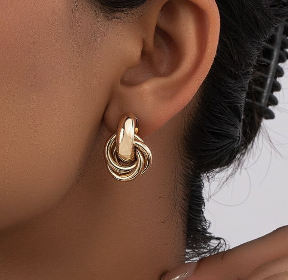 Twist Link Knot Earrings