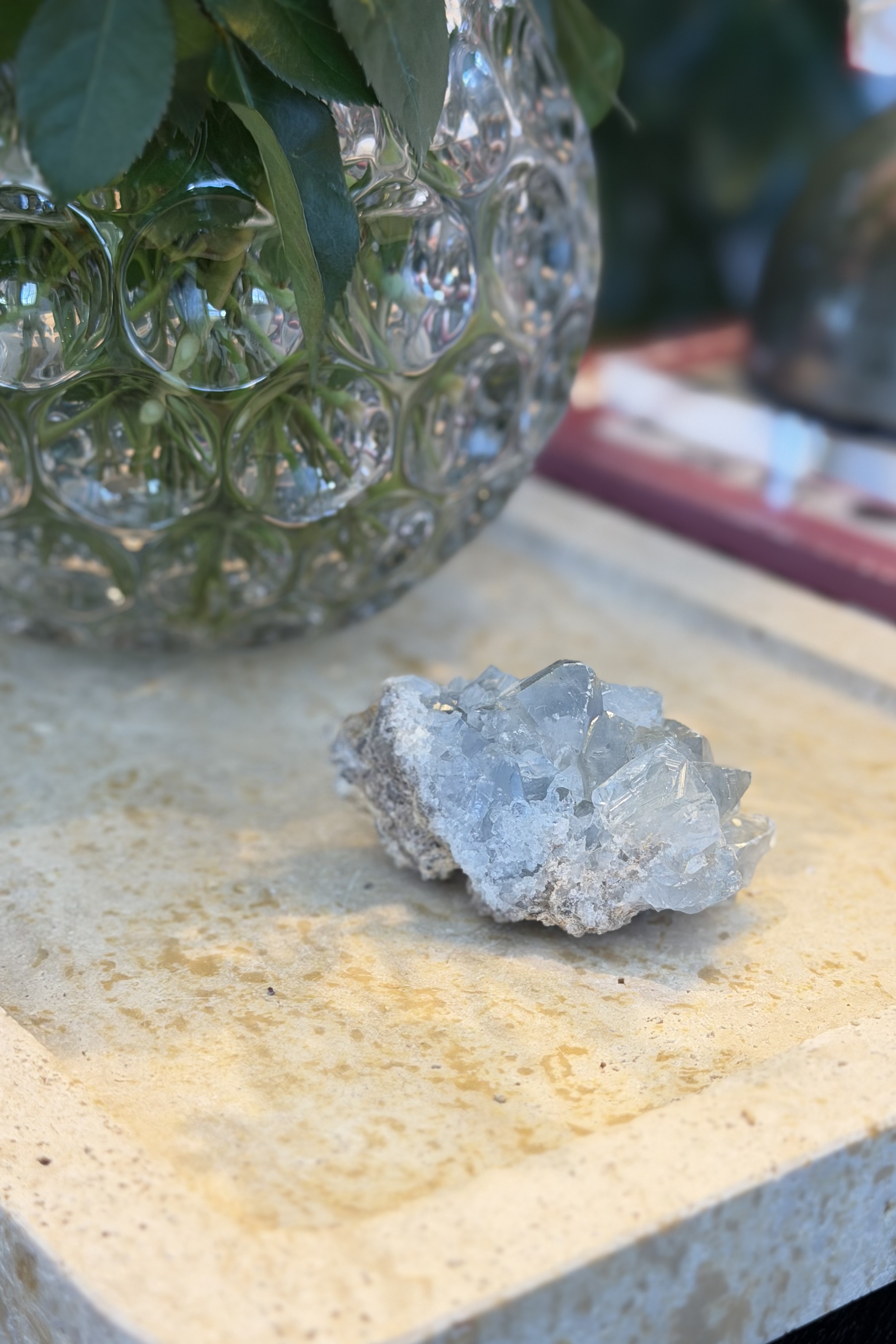  ༒6.3cm 天青石原石粒 ༒ 3508H3A-RA18*06m