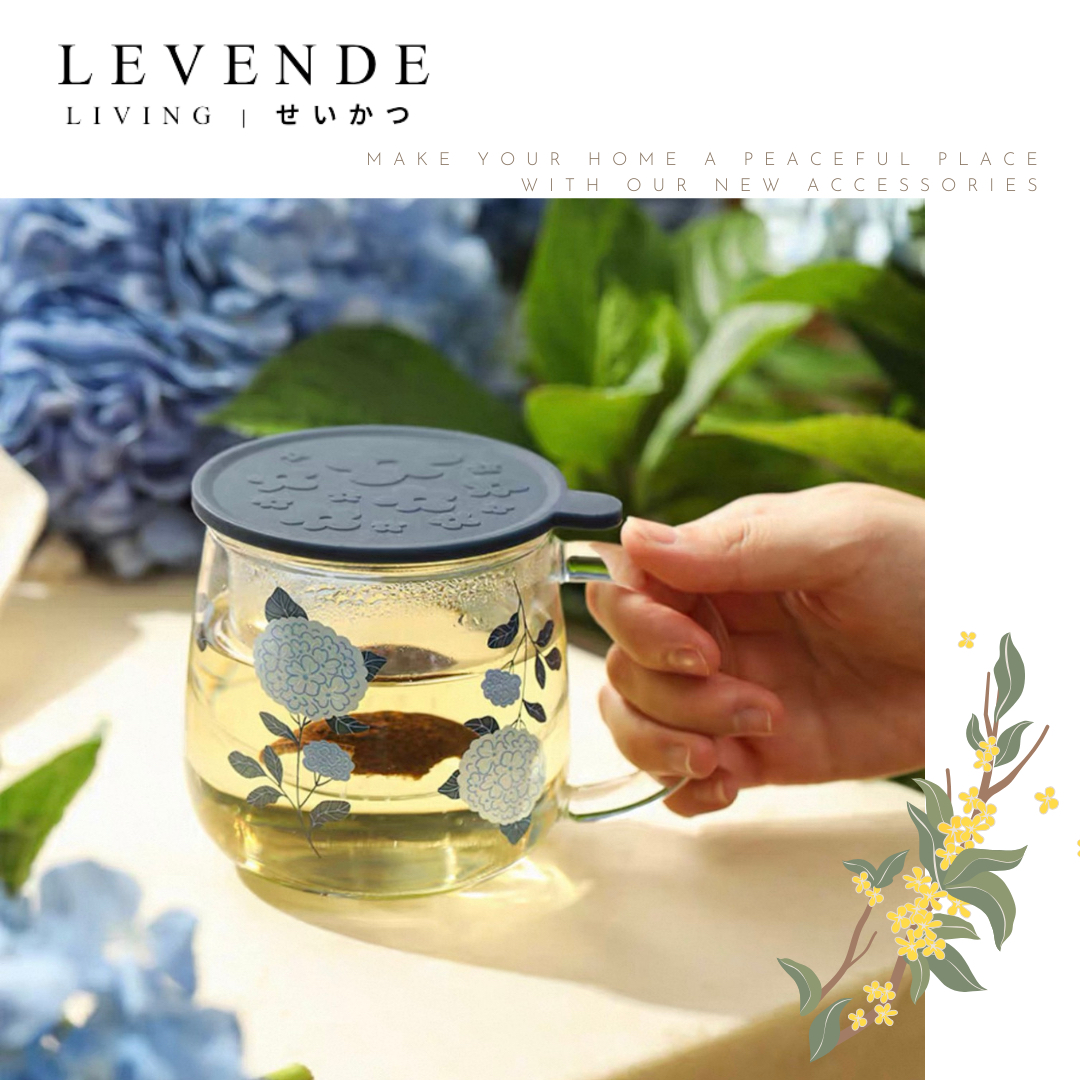Levende 繡球花高硼硅耐熱玻璃杯