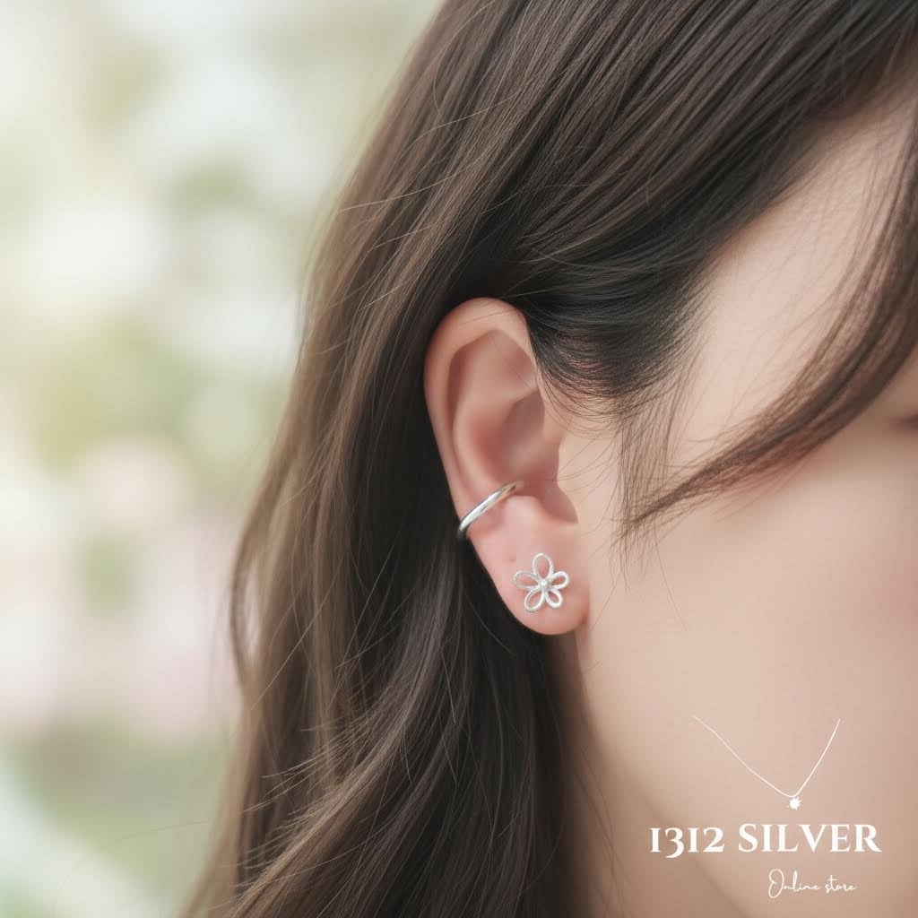 S925 - EE0312 Flower Earrings
