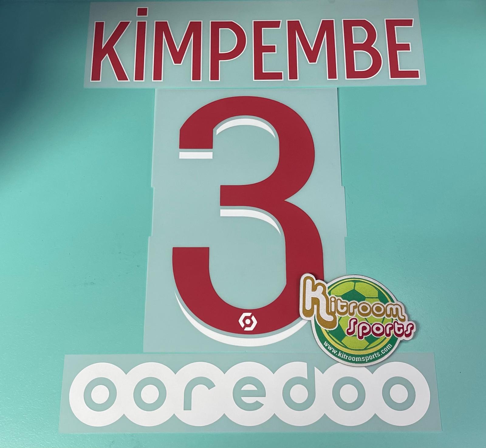 2020-21 PSG Home Nameset #3 KIMPEMBE