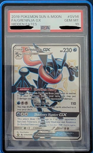 Pokemon TCG Hidden Fates - Greninja GX-SV56/SV94 (PSA 10)