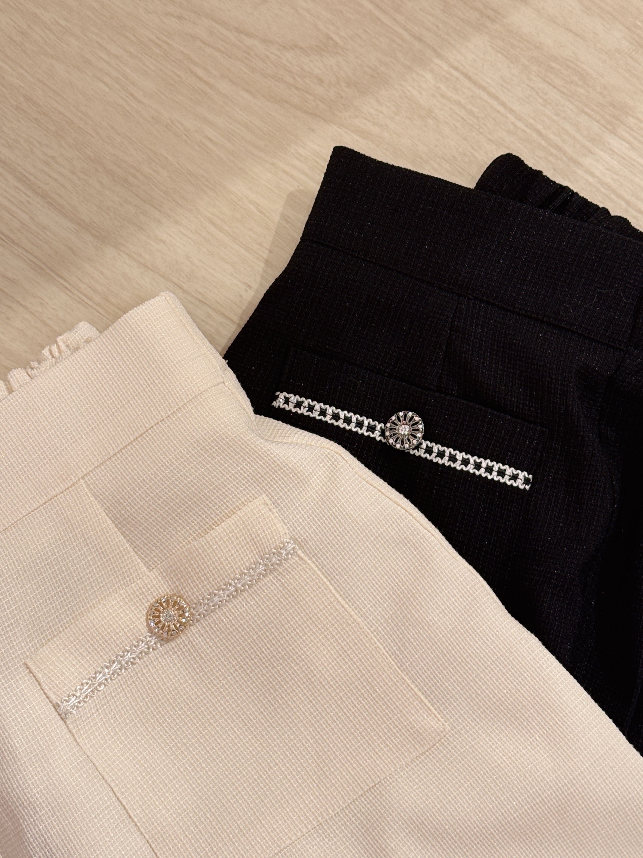 #HANNA-made# Classy Tweed Wide-leg pants