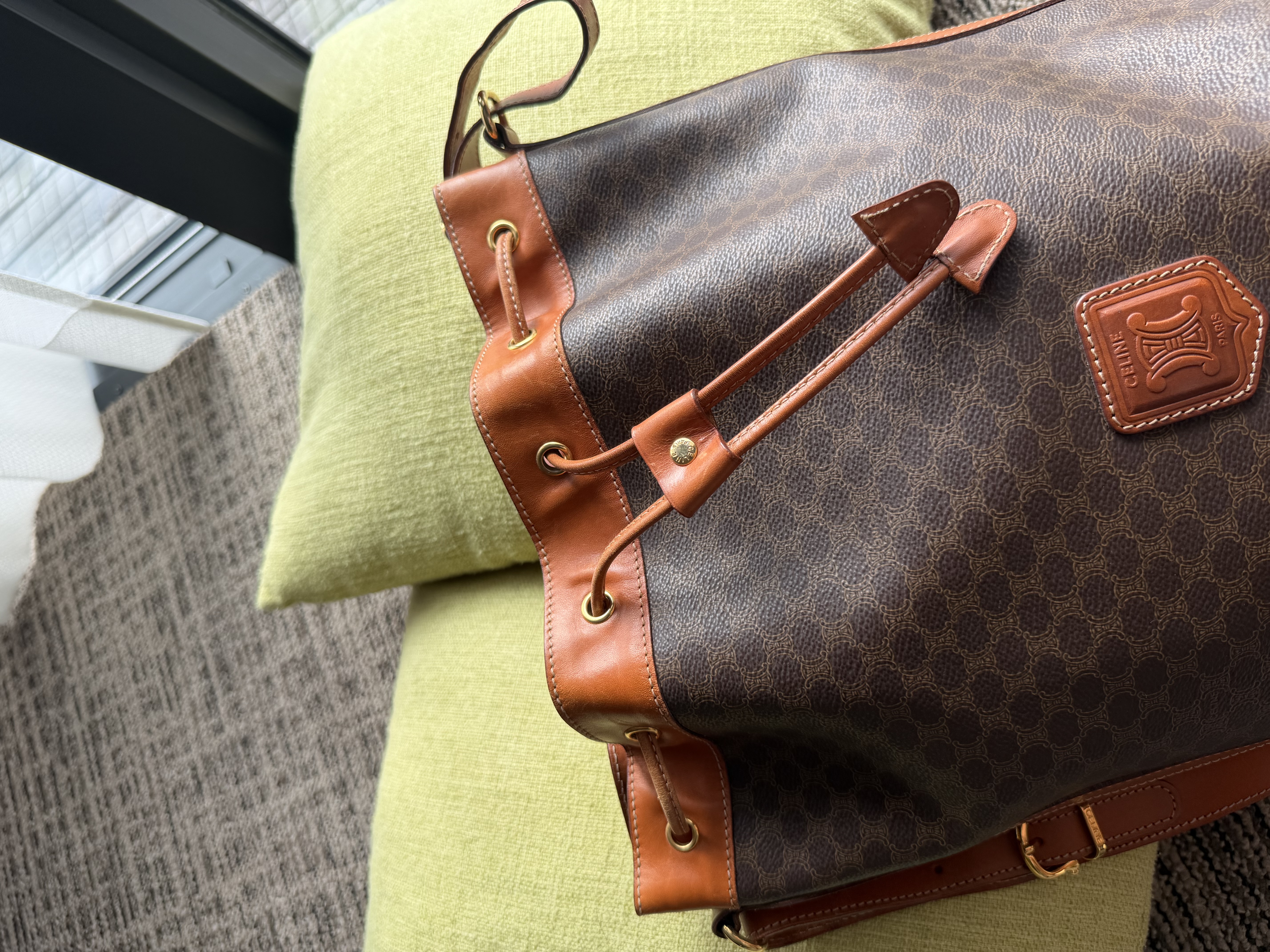 Vintage celine bucket bag