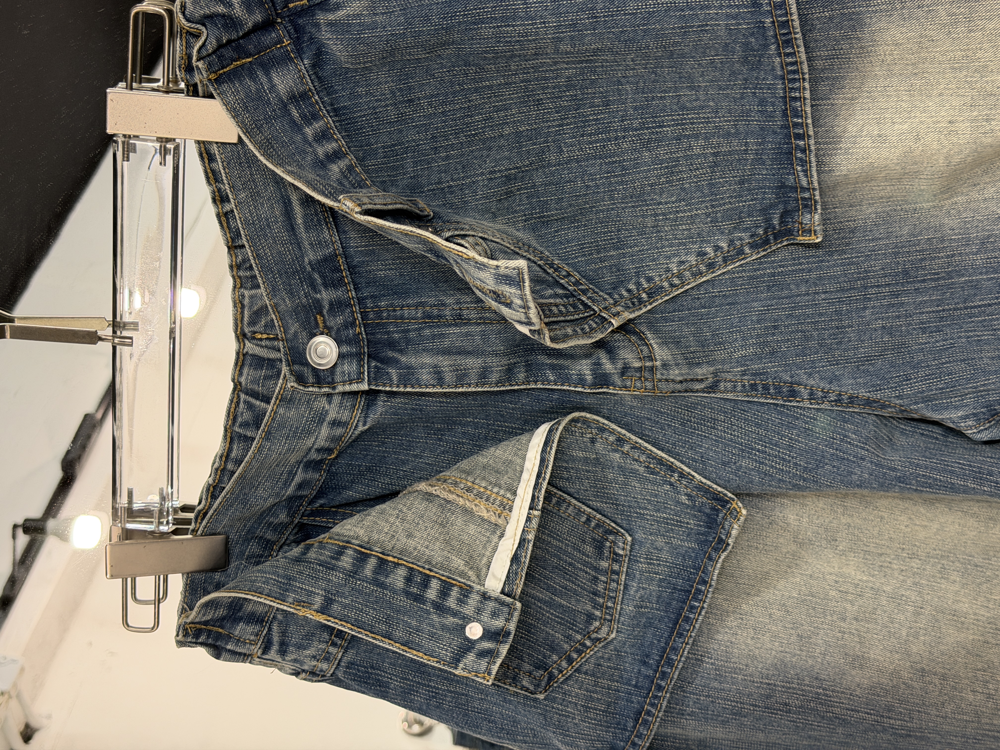 假腰頭牛仔短褲