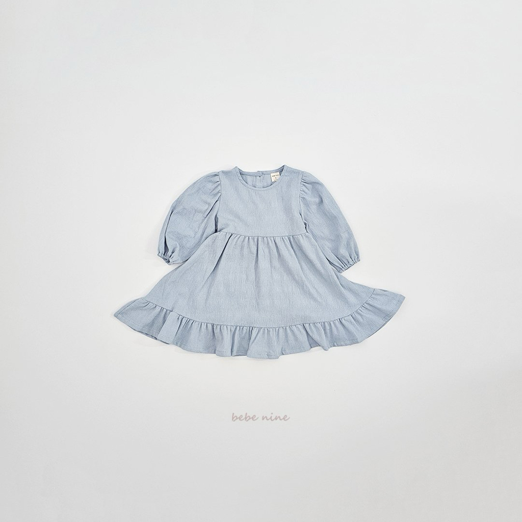 🌸預訂 韓國直送🌸🇰🇷Bebenine兩色後背蝴蝶結綁帶寬鬆長袖連身裙