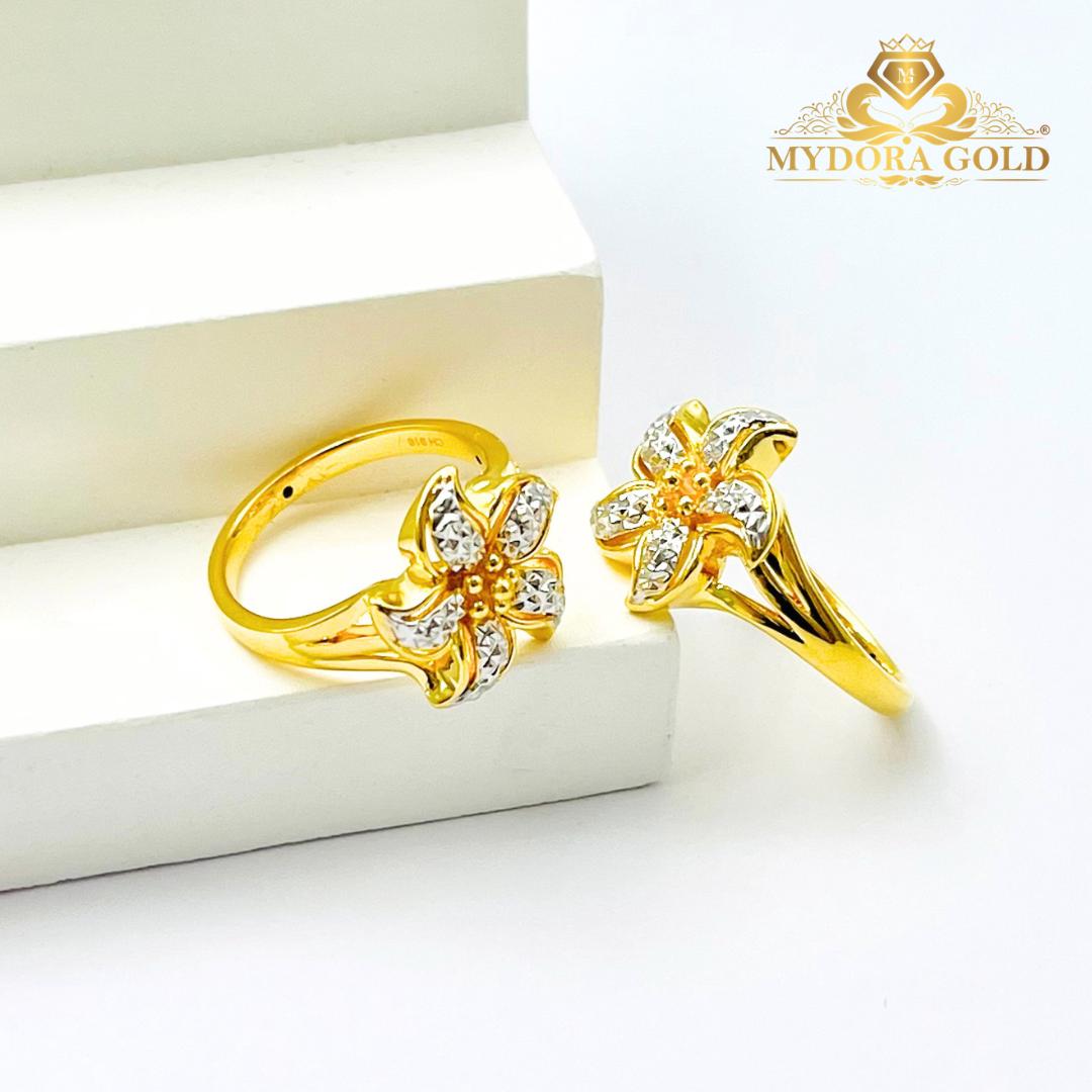 MYDORA Cincin Bunga Ayu Spinwind (5G) l EMAS 916/22K
