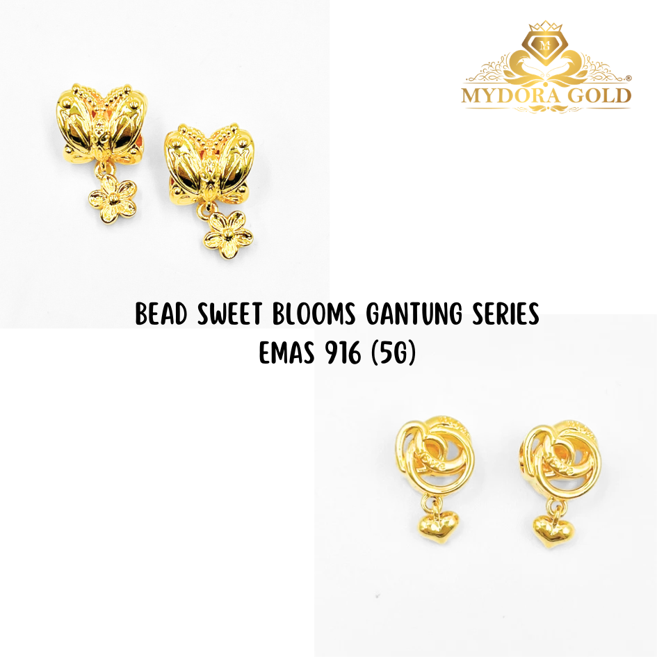MYDORA Bead Sweet Blooms Gantung Series (5G) l EMAS 916/22K