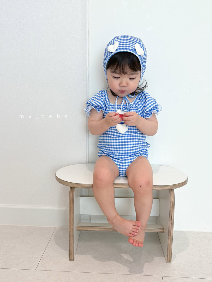 🇰🇷mybebe 泳衣+帽