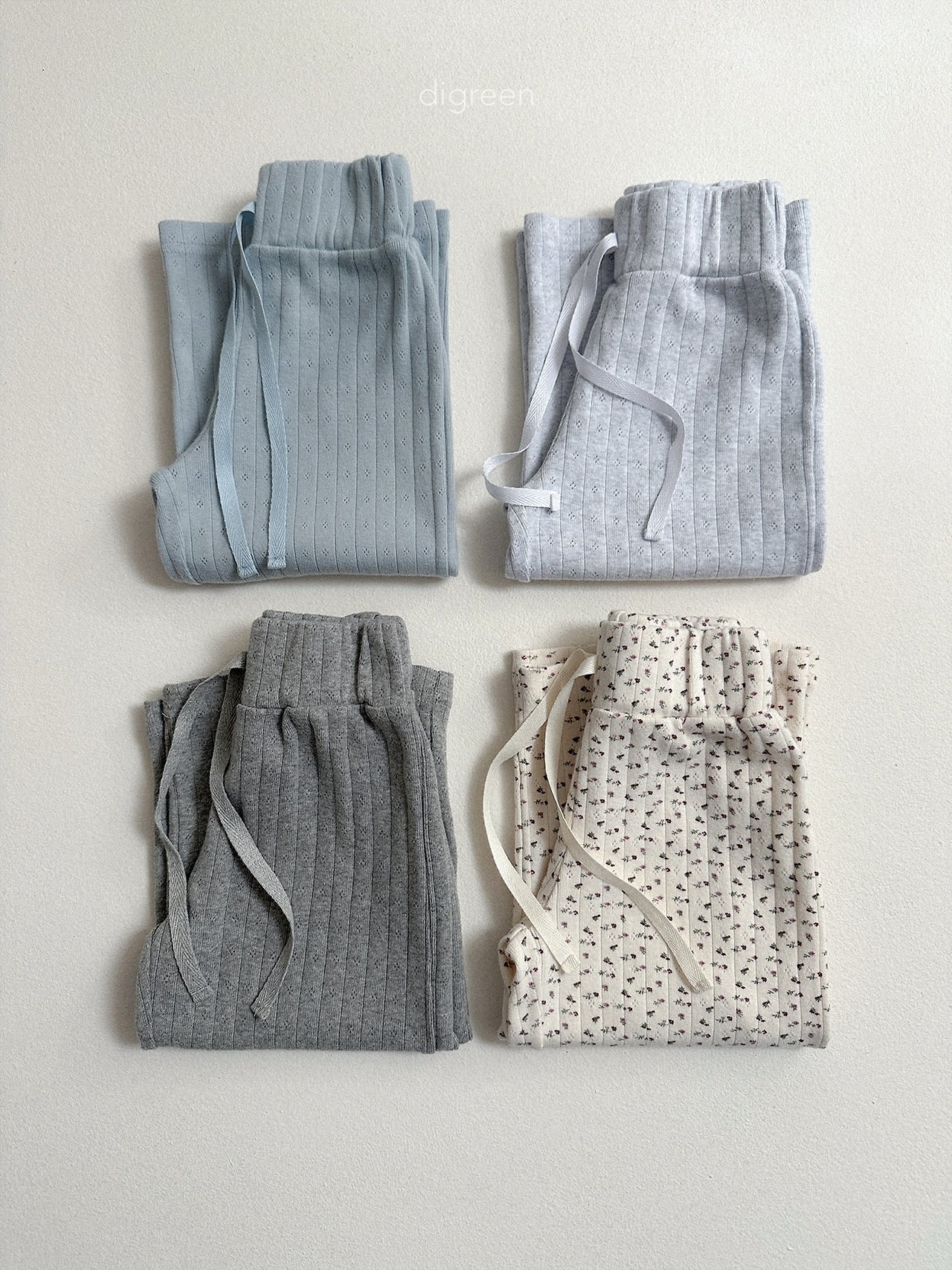 Digreen | soft pants (White melange XL115-120)