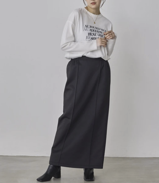 優雅細褶長裙 - 2026 流行穿搭  優雅長裙 春夏時尚穿搭 柔軟舒適 成人休閒 日常穿搭 易於配搭 日本直送   #JP-I-260015