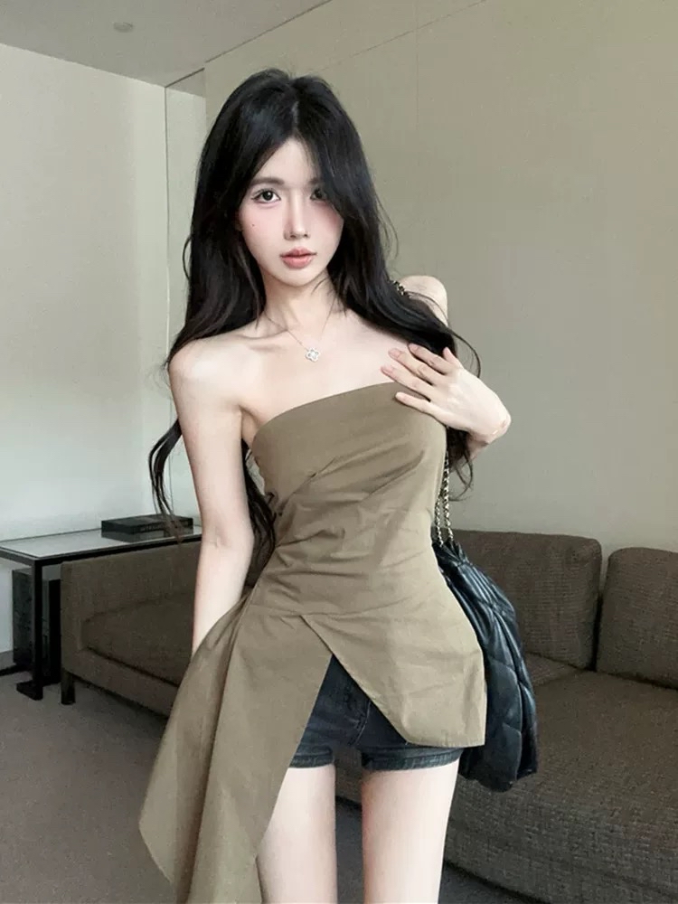 TP403韩版抹胸上衣