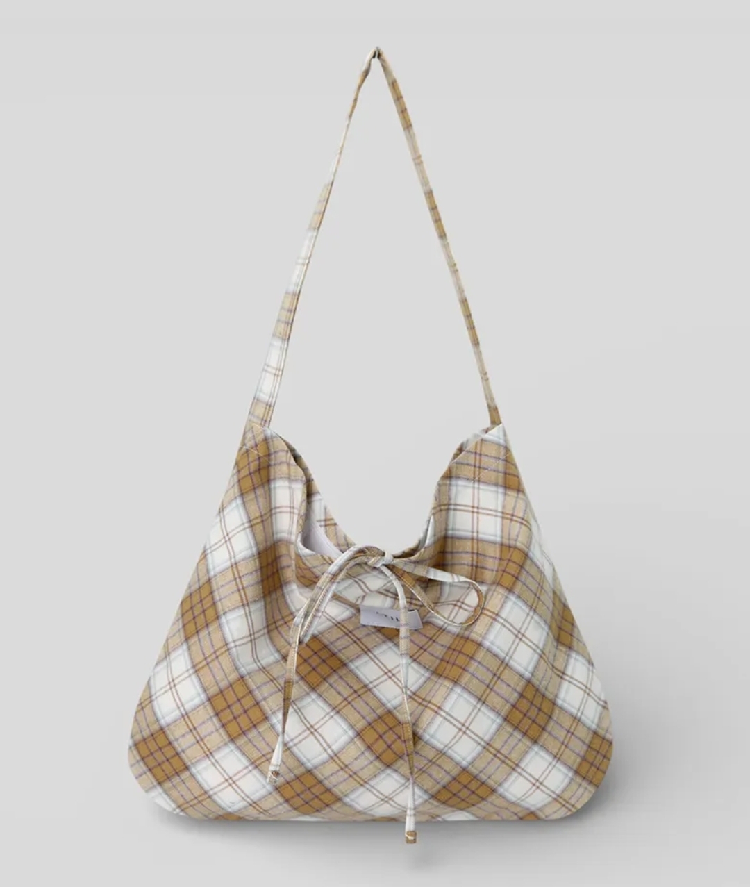 Atil Studio Cozy Check Shoulder Bag