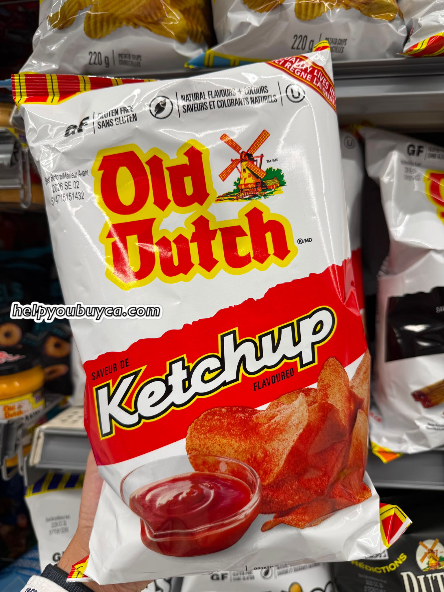【香港超市買唔到】Old Dutch 薯片系列 200g - Ketchup 經典茄汁味 / Ridgies All Dressed