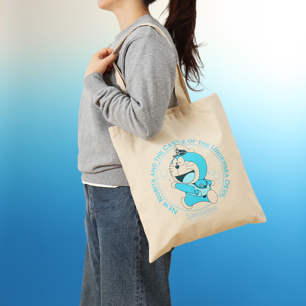 [訂貨] 多啦A夢 布袋Totebag Doraemon (新大雄的海底鬼岩城)
