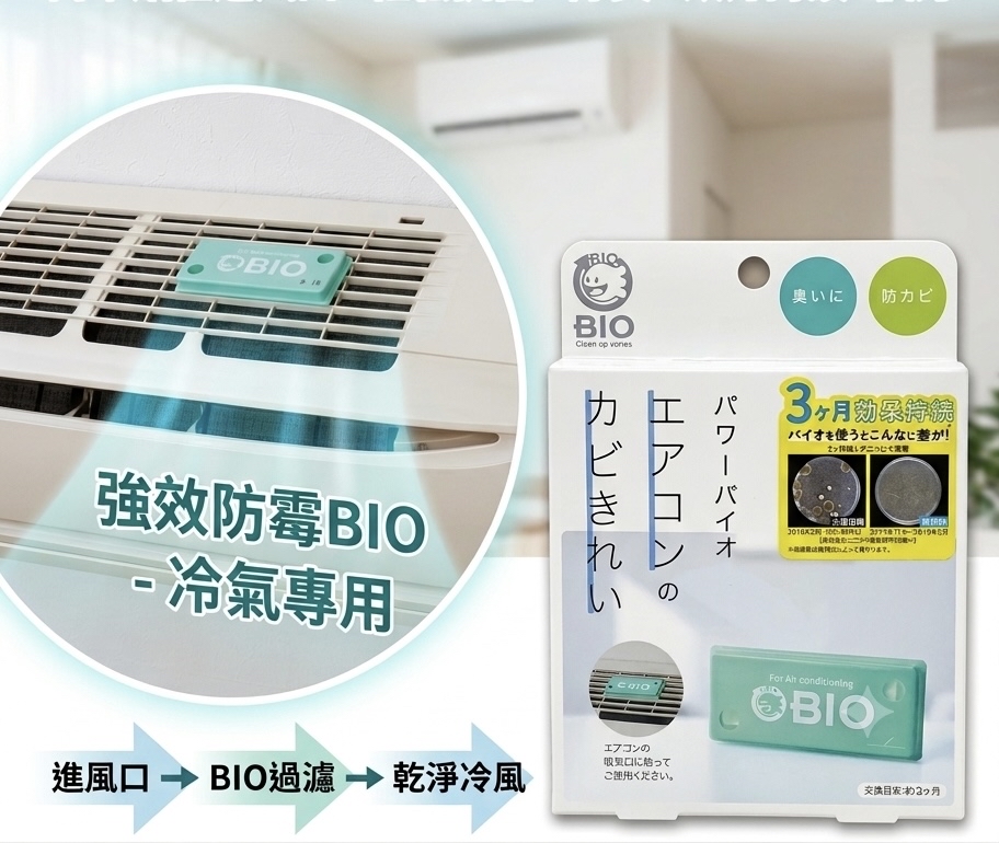日本製 - BIO-COGIT - 長效防霉除臭盒 - 空調/冷氣機專用