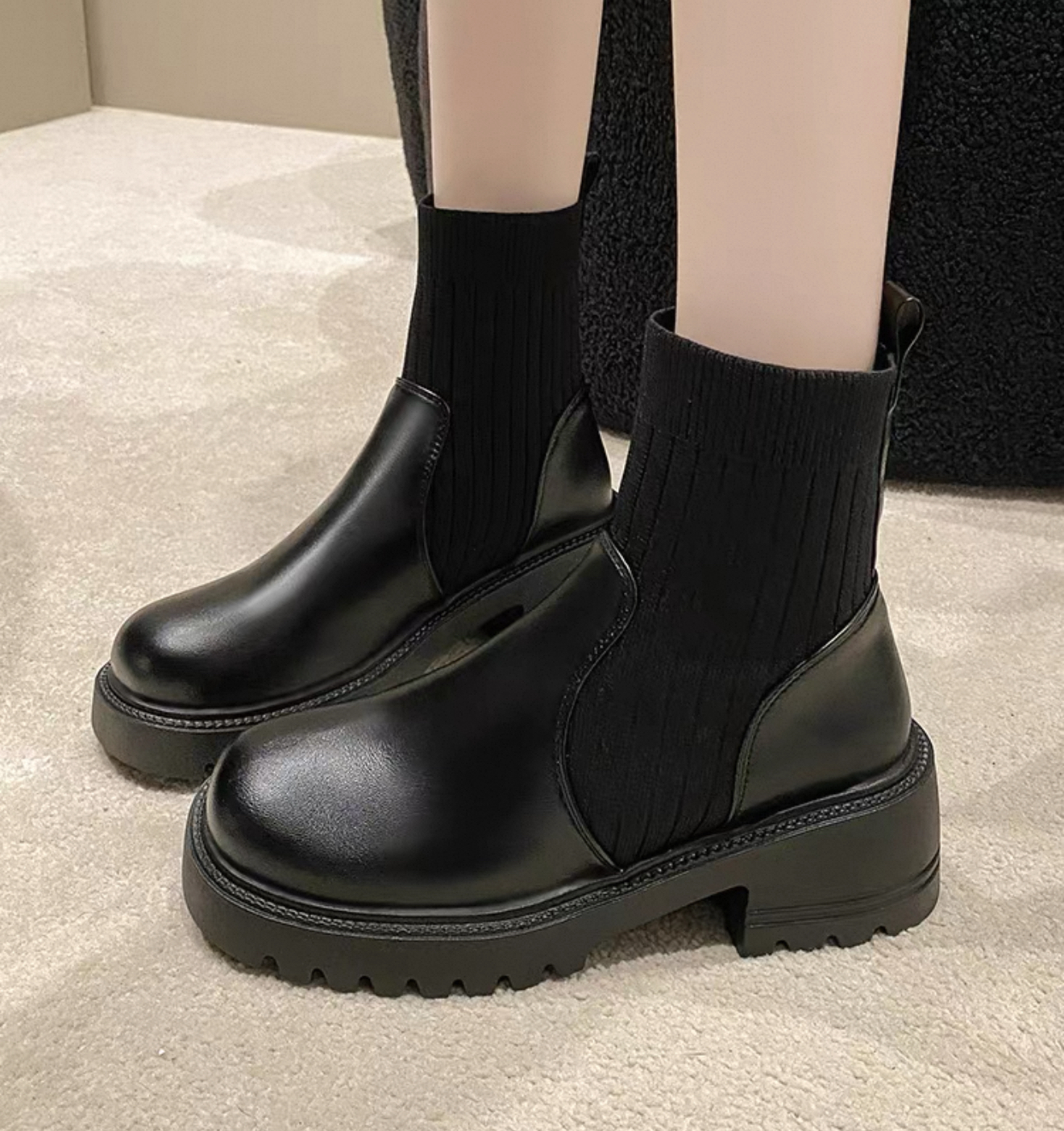 TA19 厚底增高马丁靴